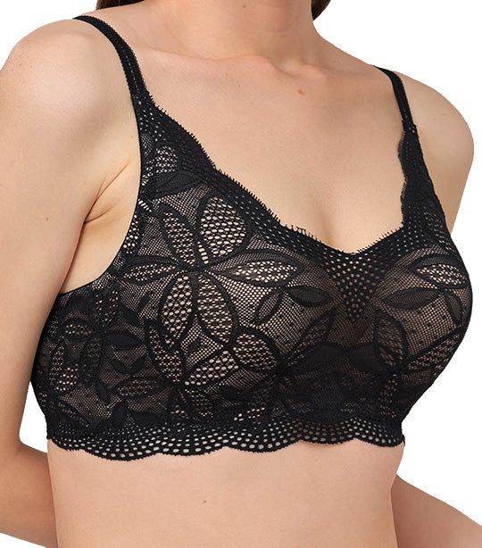 Aqua Jade NonWired PushUp Bra Black