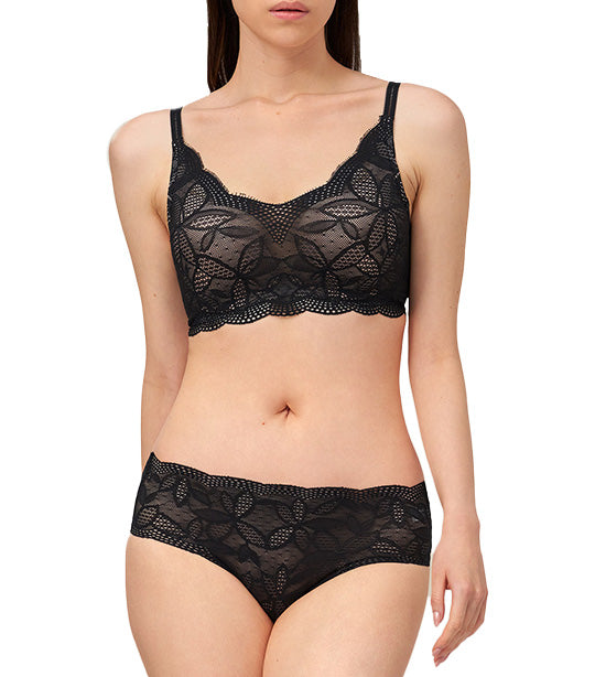 Aqua Jade NonWired PushUp Bra Black