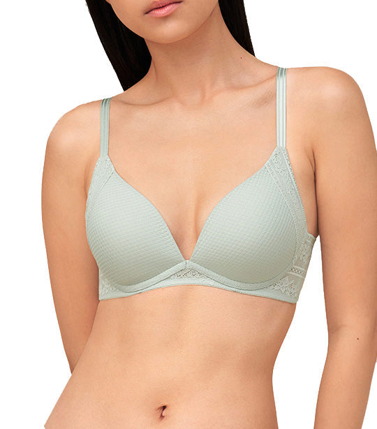 Aqua Lucky NonWired PushUp Bra Pale Green
