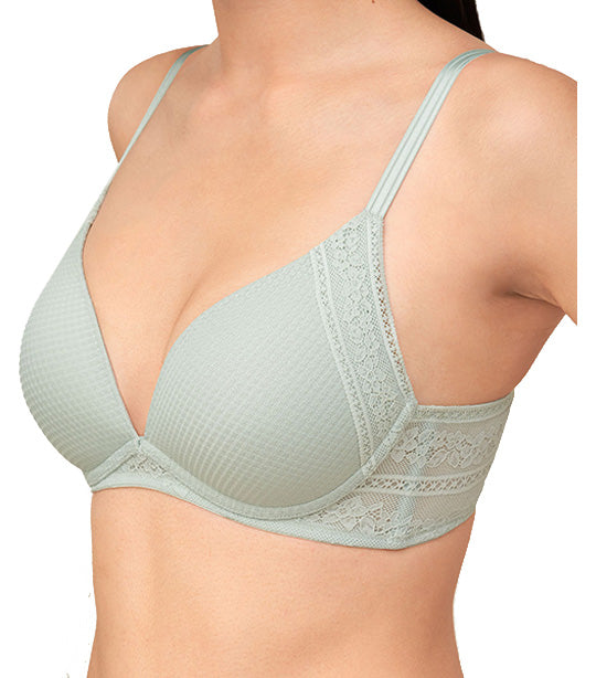 Aqua Lucky NonWired PushUp Bra Pale Green