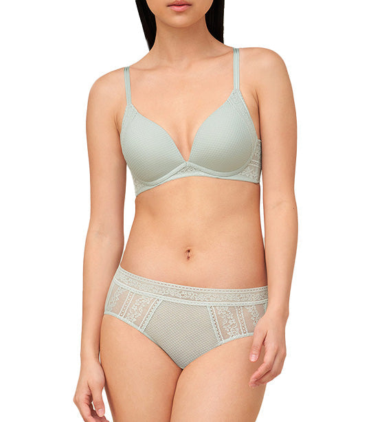 Aqua Lucky NonWired PushUp Bra Pale Green