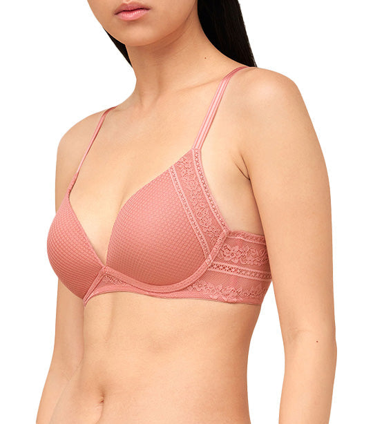 Aqua Lucky NonWired PushUp Bra Peach