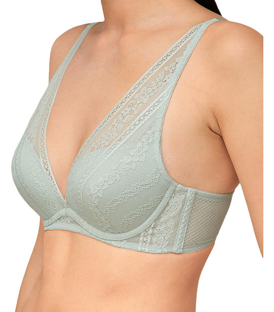 Aqua Lucky Wired PushUp Bra Pale Green