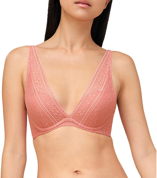 Aqua Lucky Wired PushUp Bra Peach