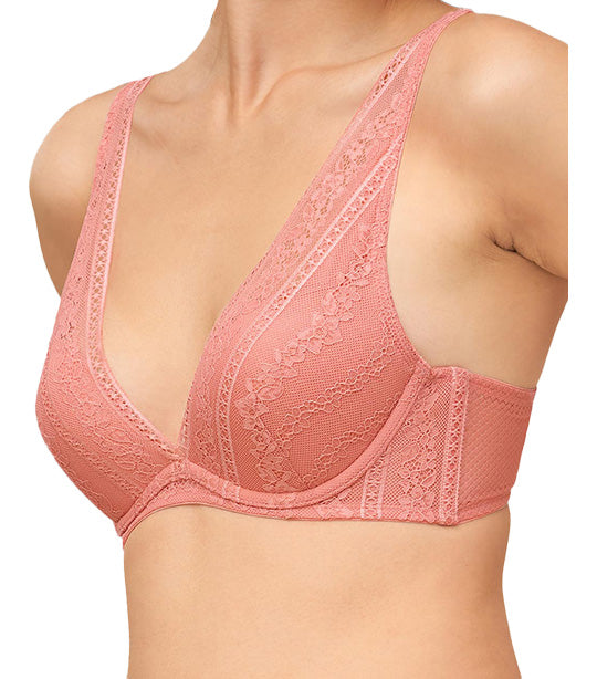 Aqua Lucky Wired PushUp Bra Peach