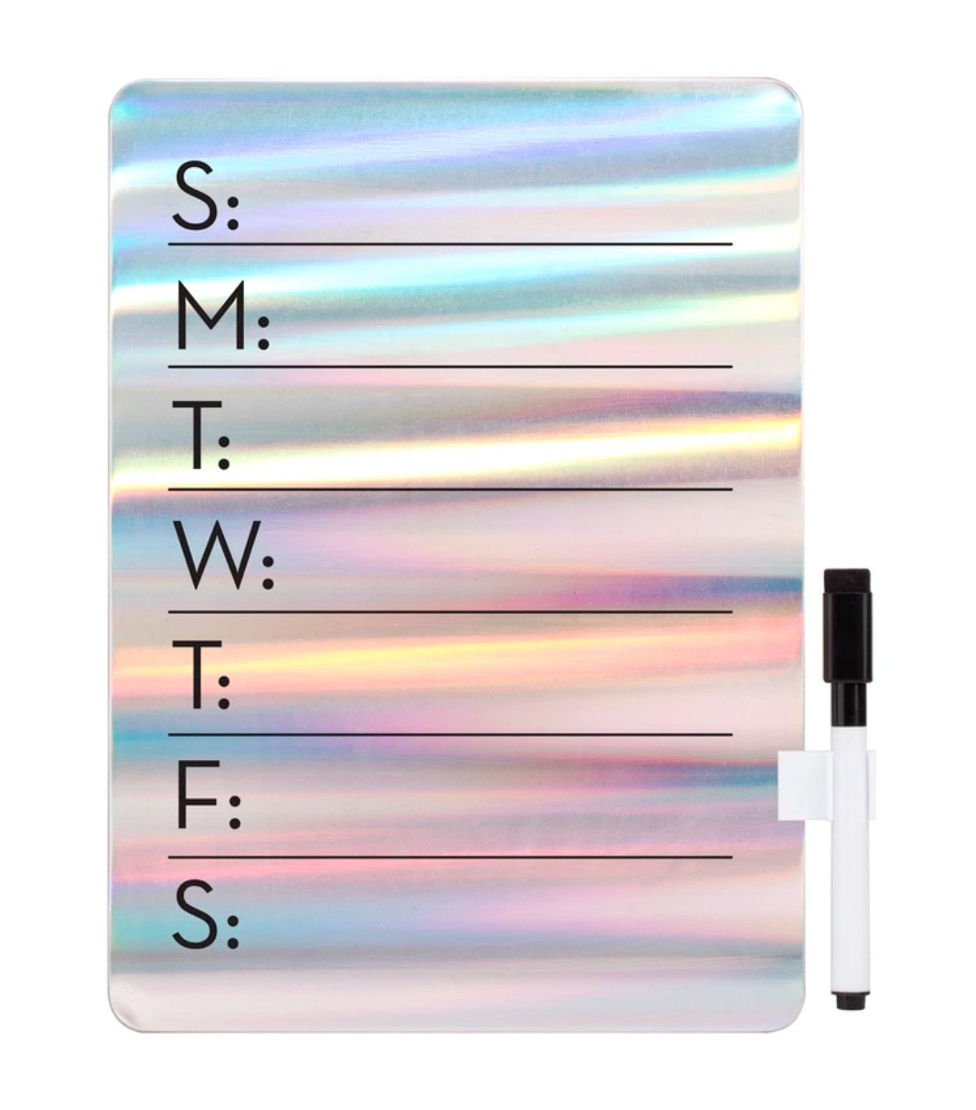 kikkerland iridescent dry erase board 
