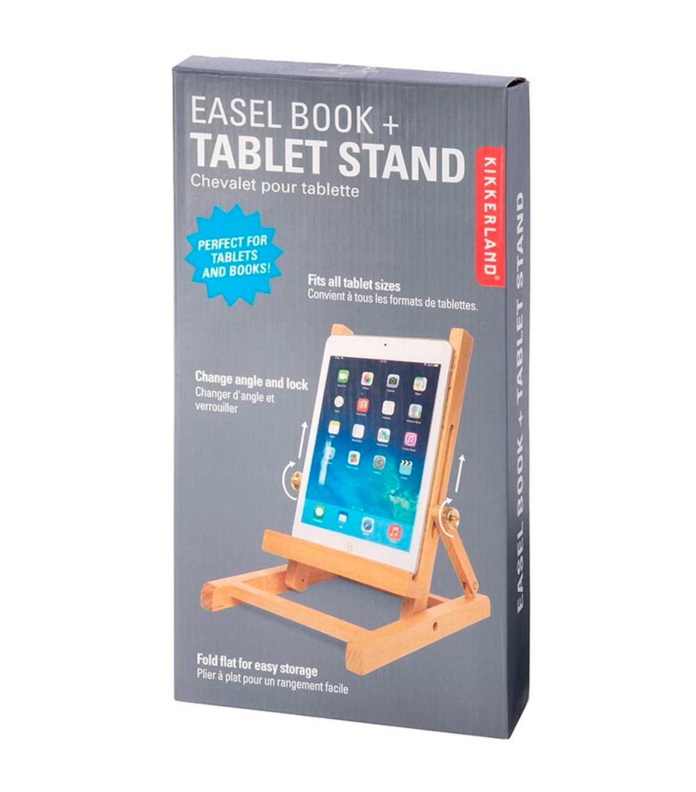 kikkerland easel book and tablet stand