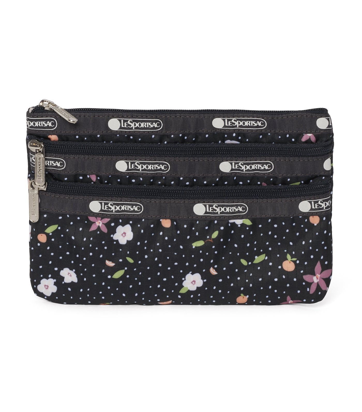 3-Zip Cosmetic Bag Fruity Petals