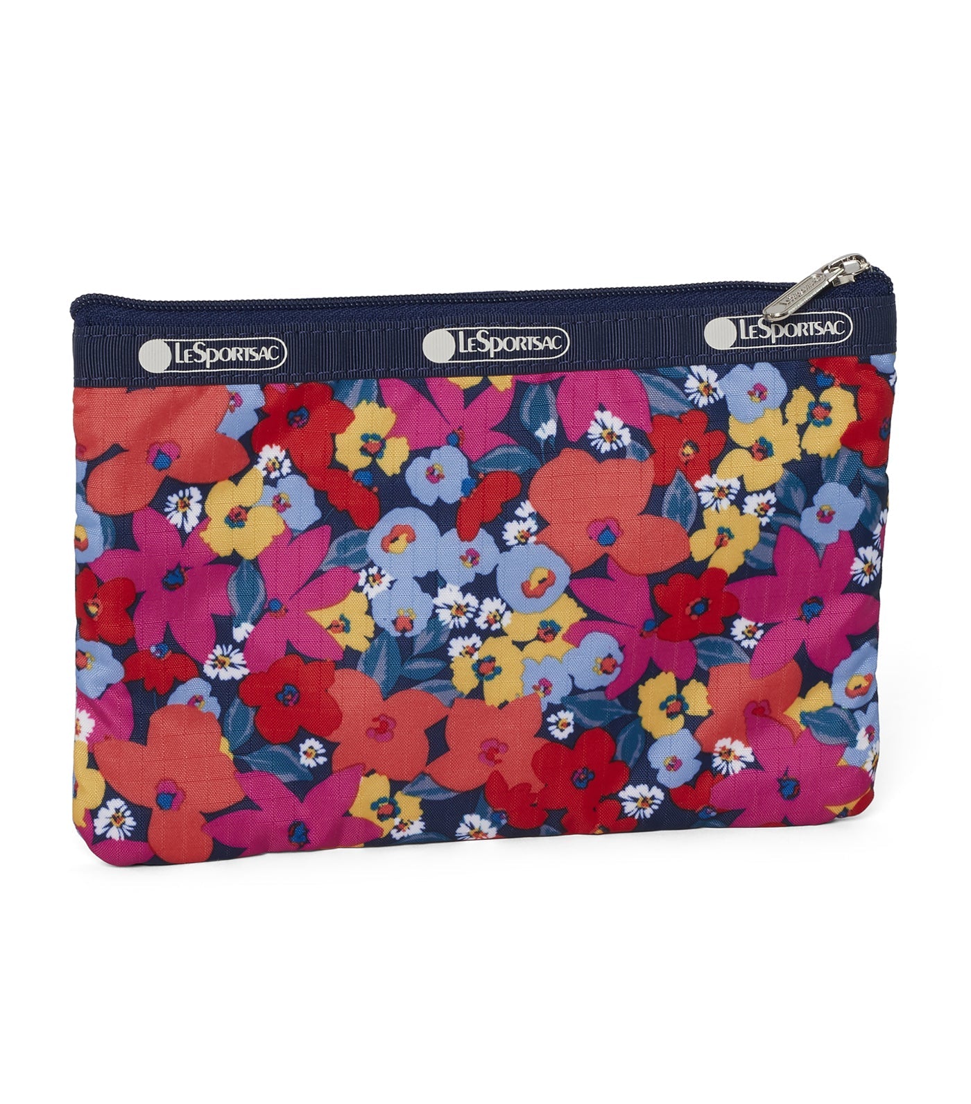 3-Zip Cosmetic Bag Bright Isle Floral