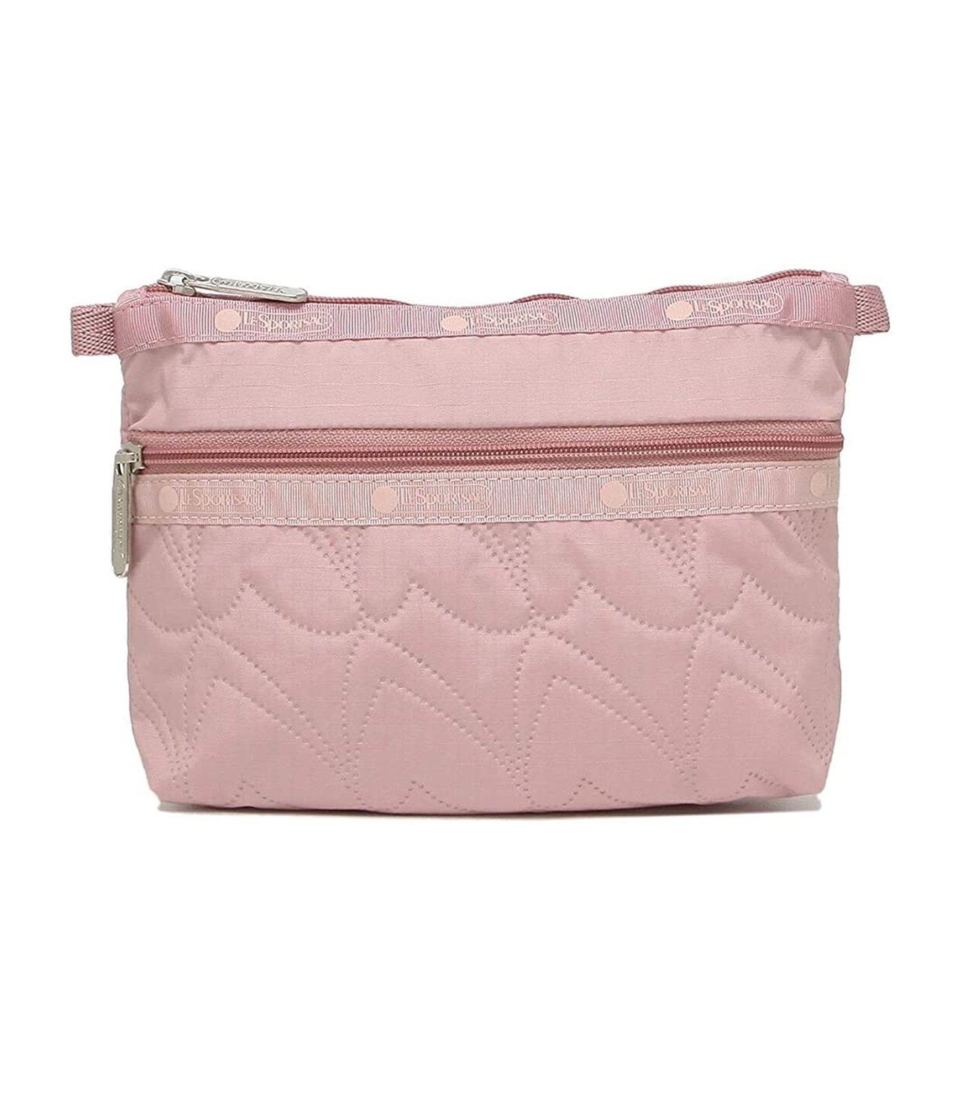 Cosmetic Clutch Heart Deboss