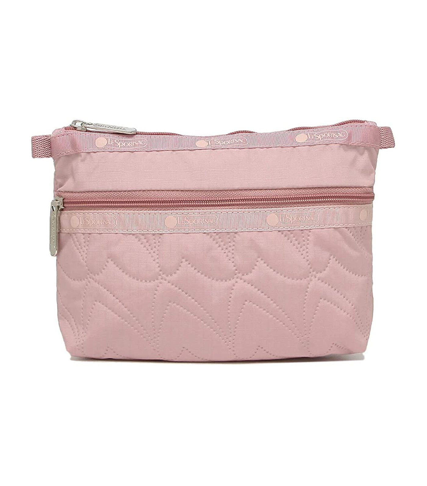Cosmetic Clutch Heart Deboss