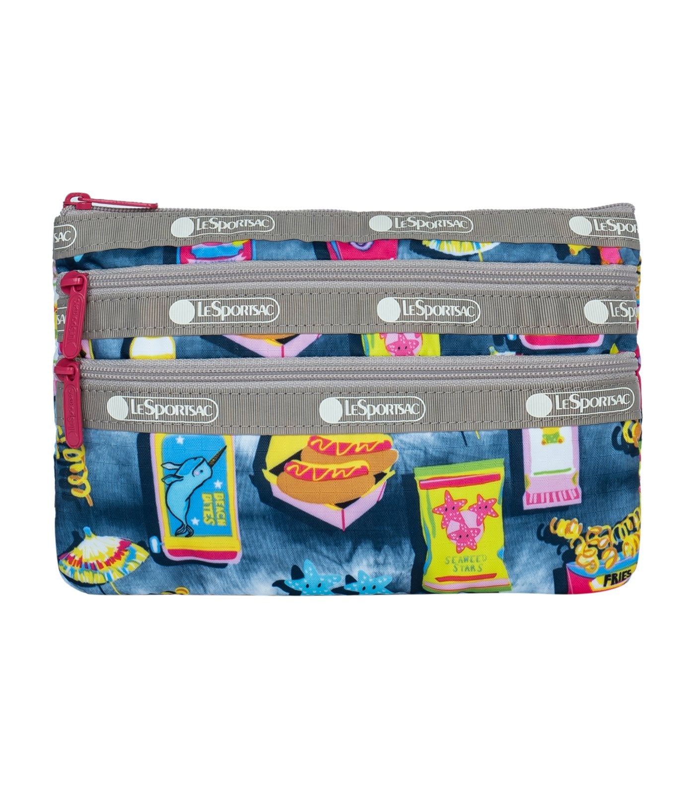 3-Zip Cosmetic Beach Snacks