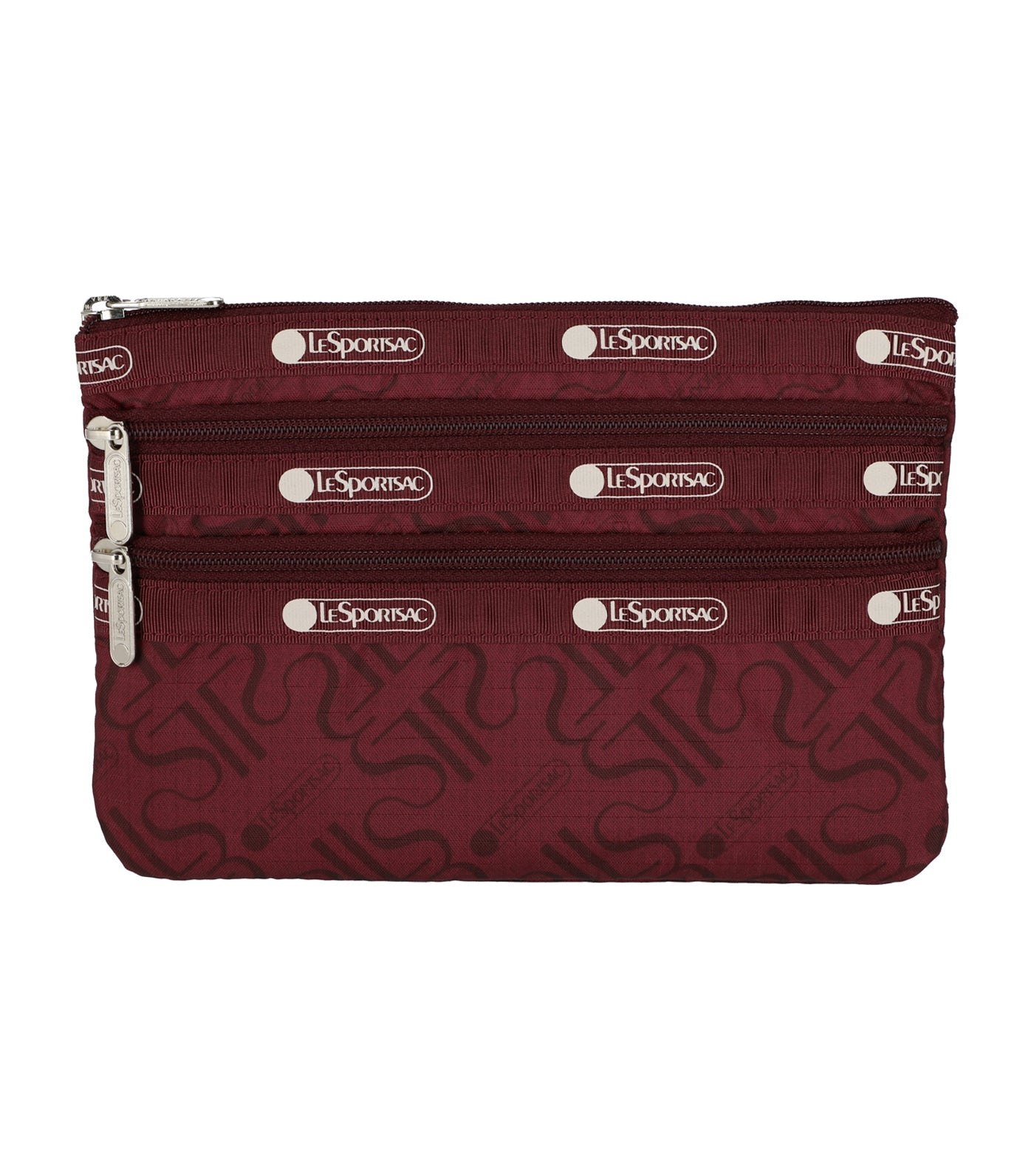 3-Zip Cosmetic LeLogo DeLuxe Claret