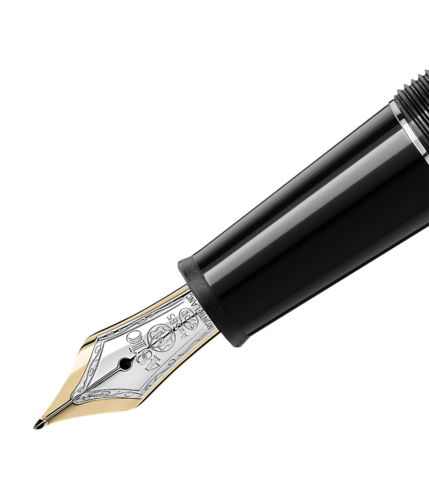 Montblanc Meisterstück Platinum-Coated Classique Fine Fountain Pen Black