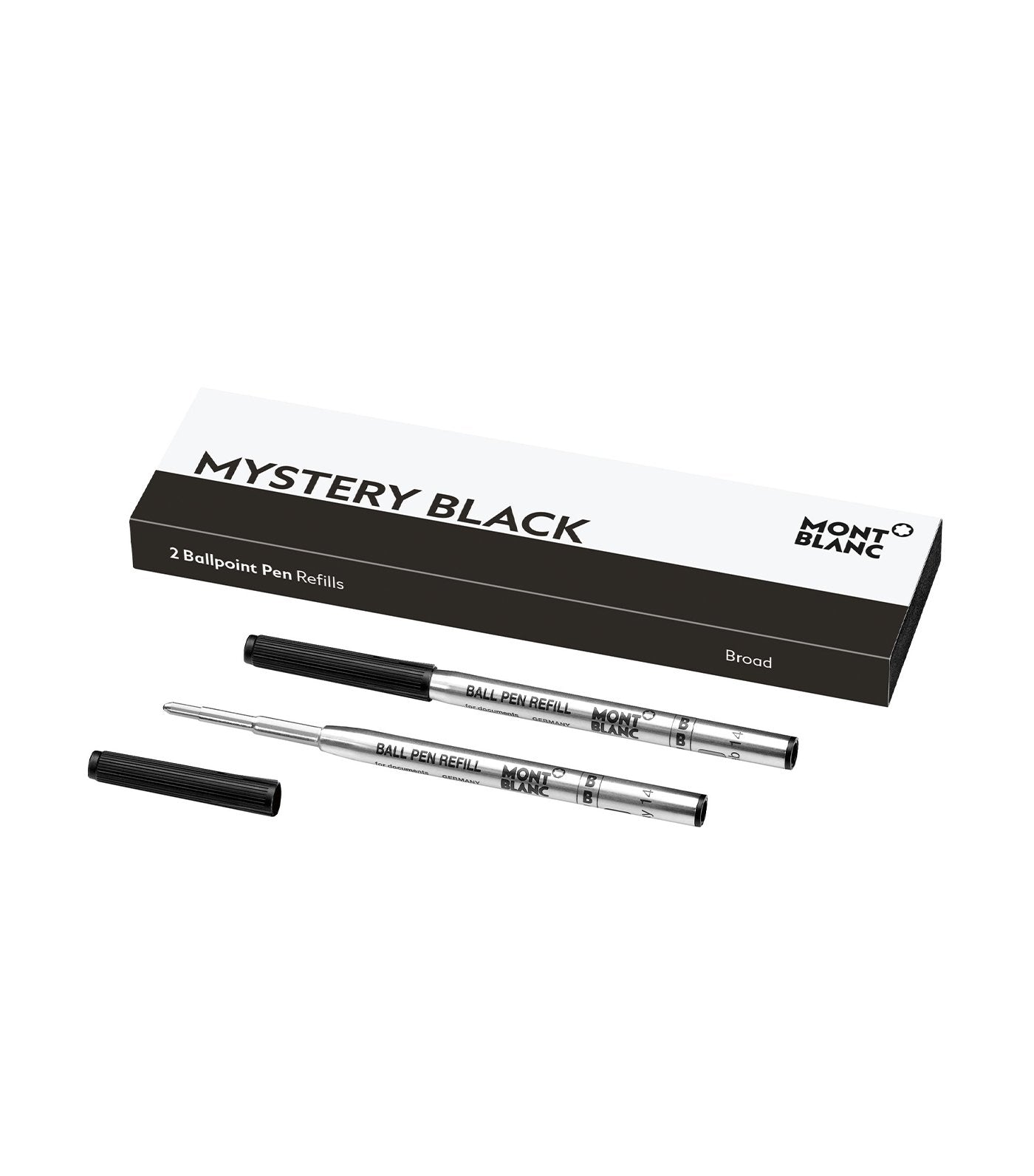 2 Ballpoint Pen Refill Broad Mystery Black