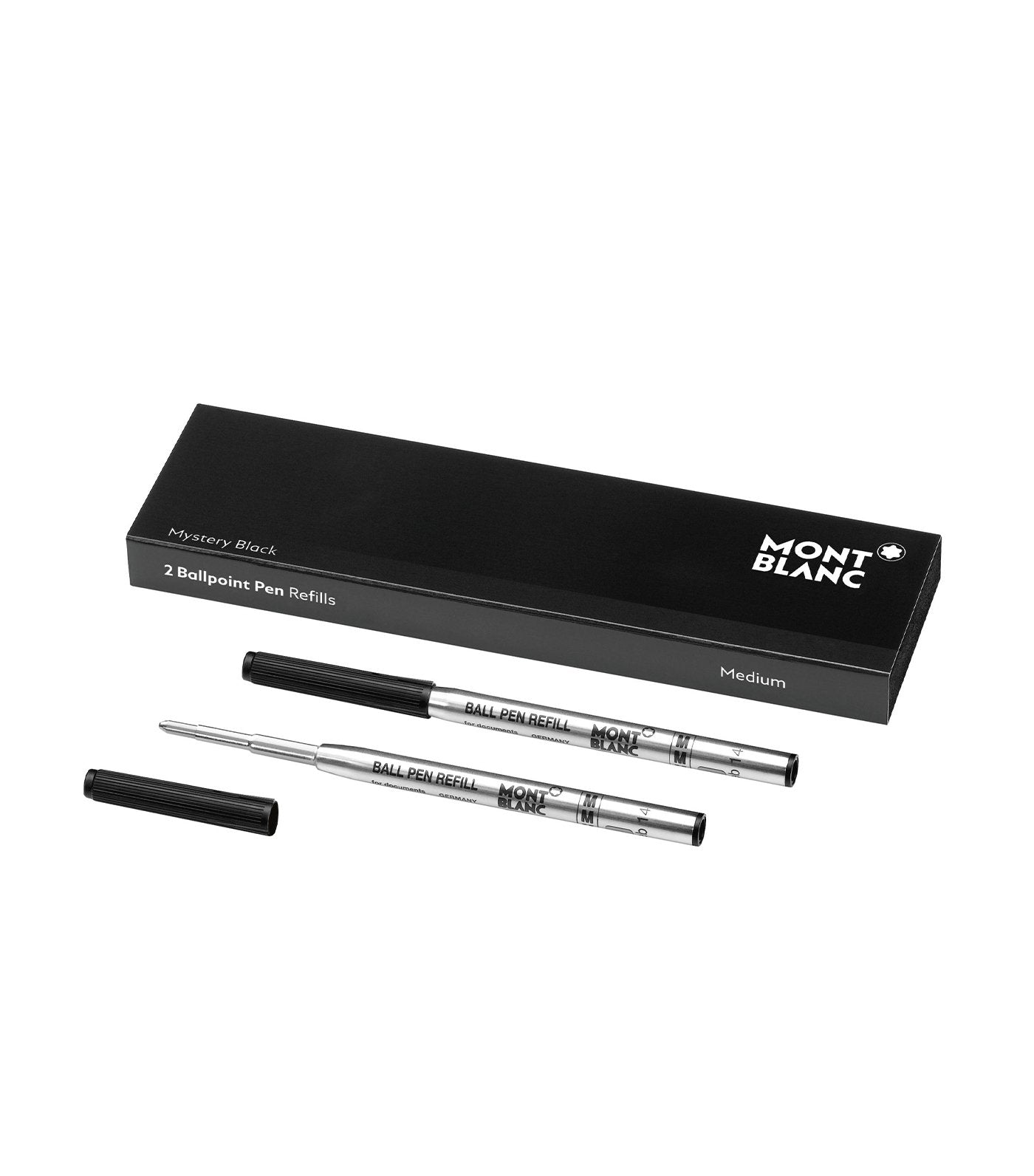 2 Ballpoint Pen Refill Medium Mystery Black