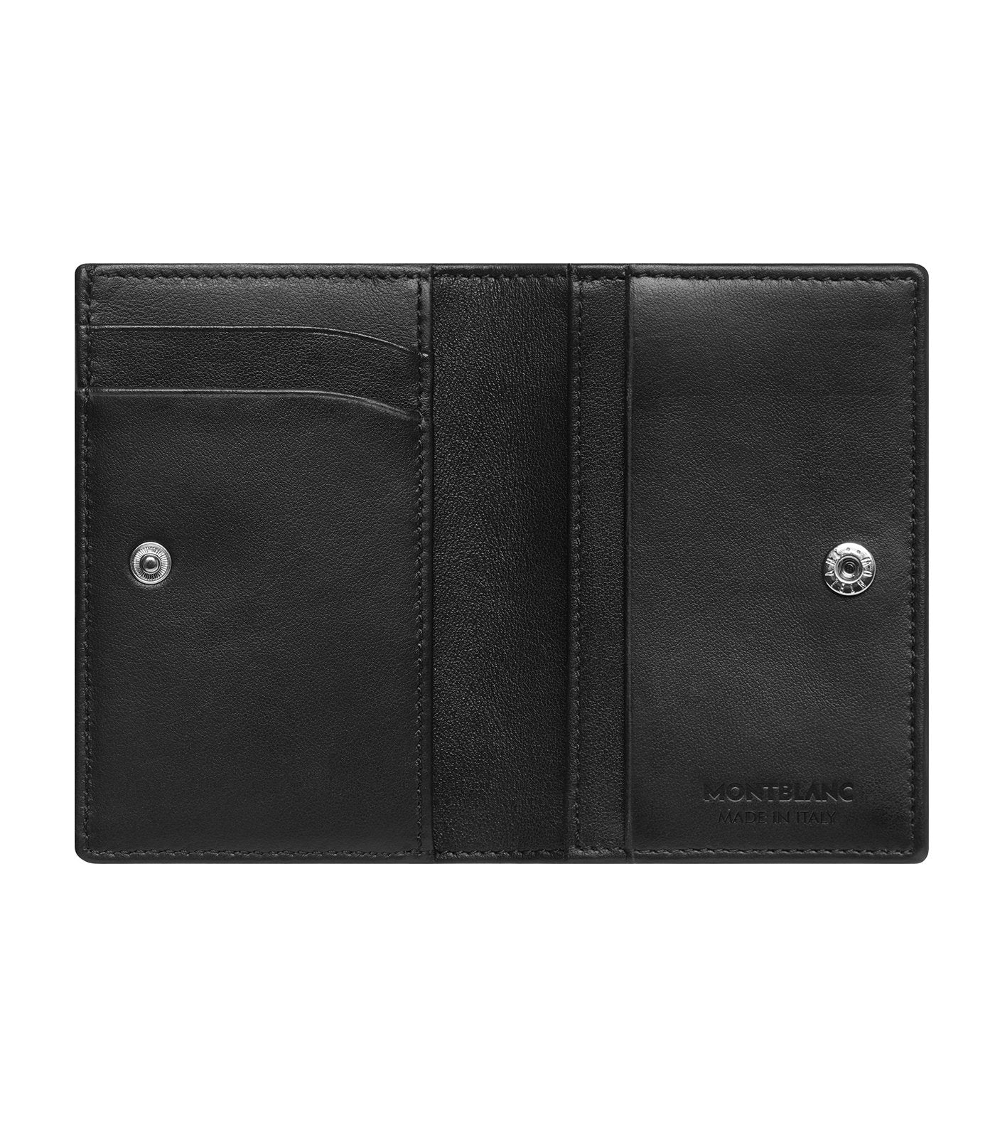 Meisterstück Soft Grain Business Card Holder with Banknote Compartment Black