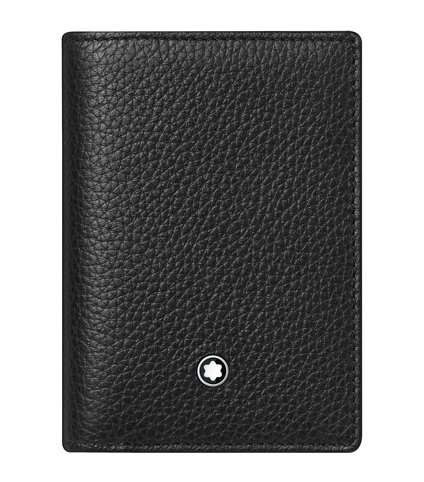 Meisterstück Soft Grain Business Card Holder with Banknote Compartment Black