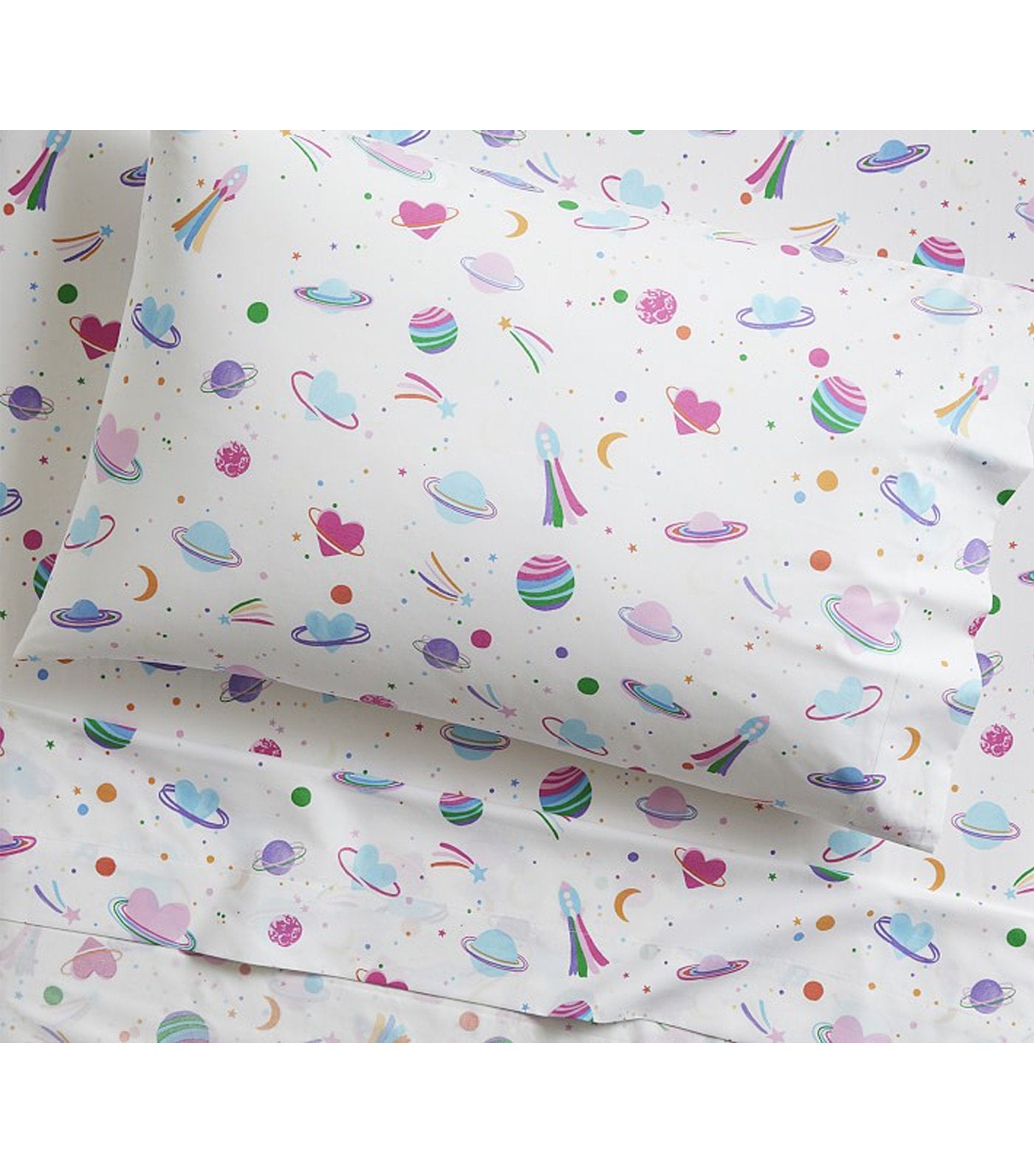 Galaxy Hearts Glow-In-The-Dark Sheet Set