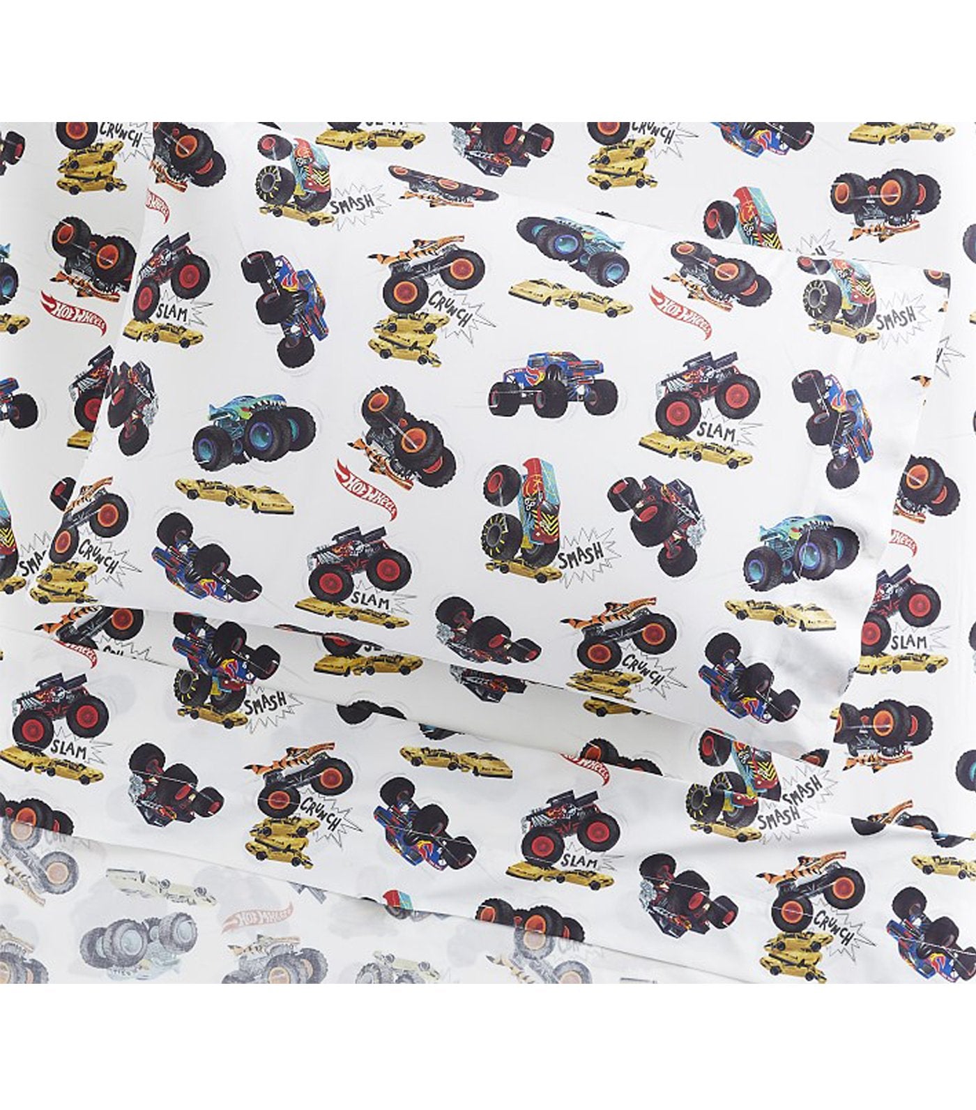 Organic Monster Trucks™ Sheet Set - White