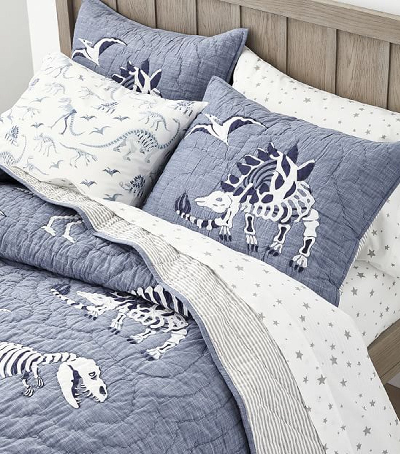 Dino Bones Quilt and Standard Sham