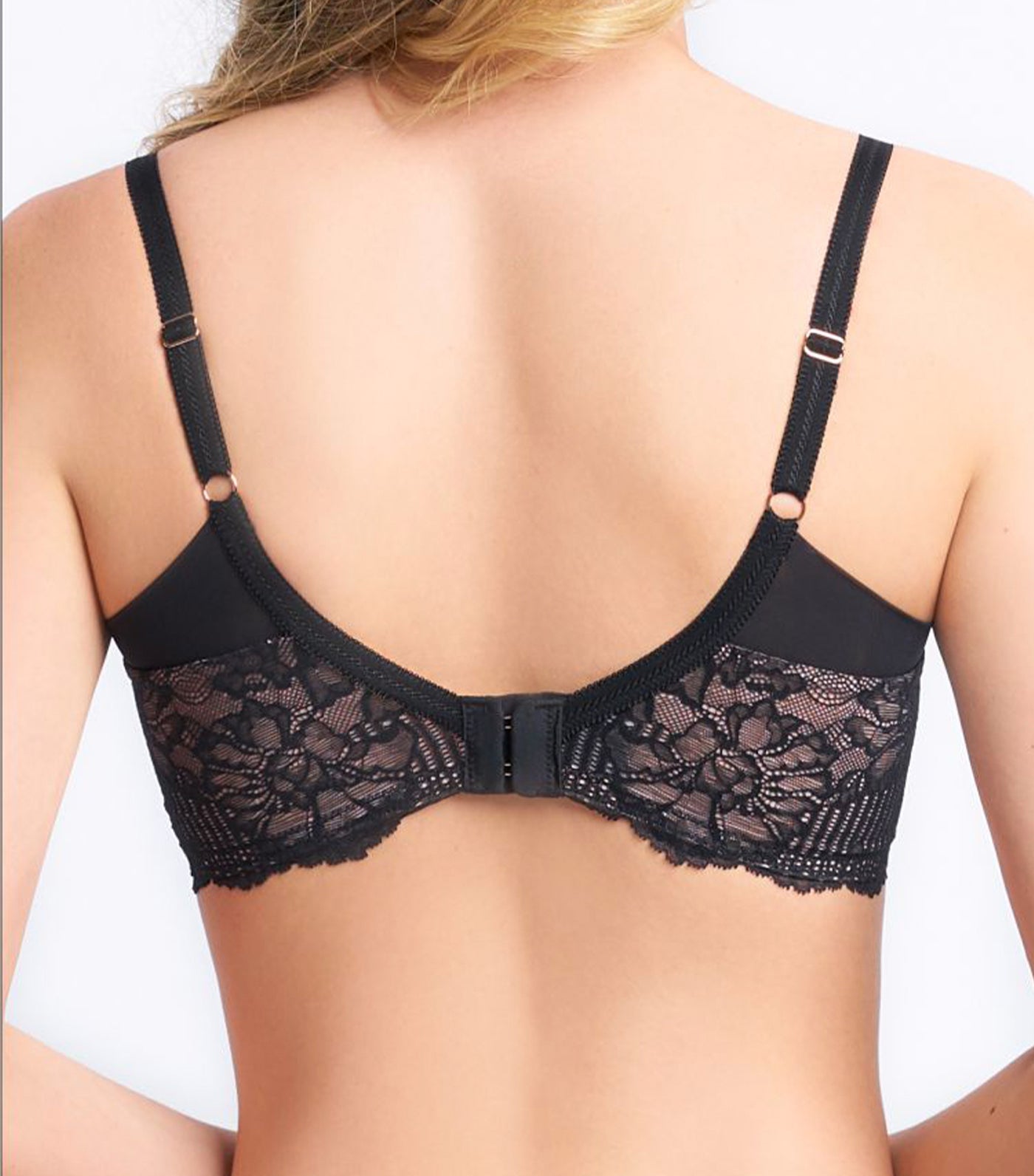 Florale Dahlia NonWired Bra Black