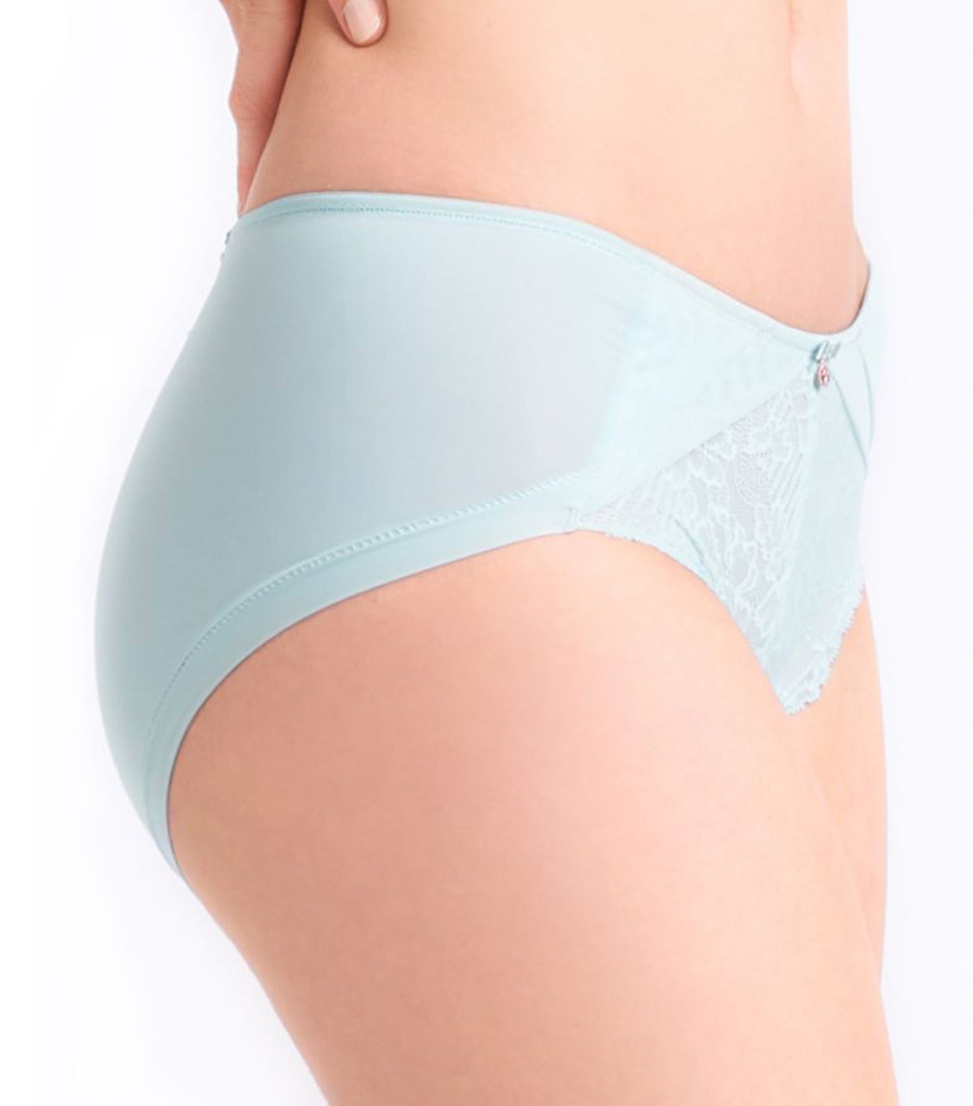 Florale Dahlia Hipster Panty Aqua Blue