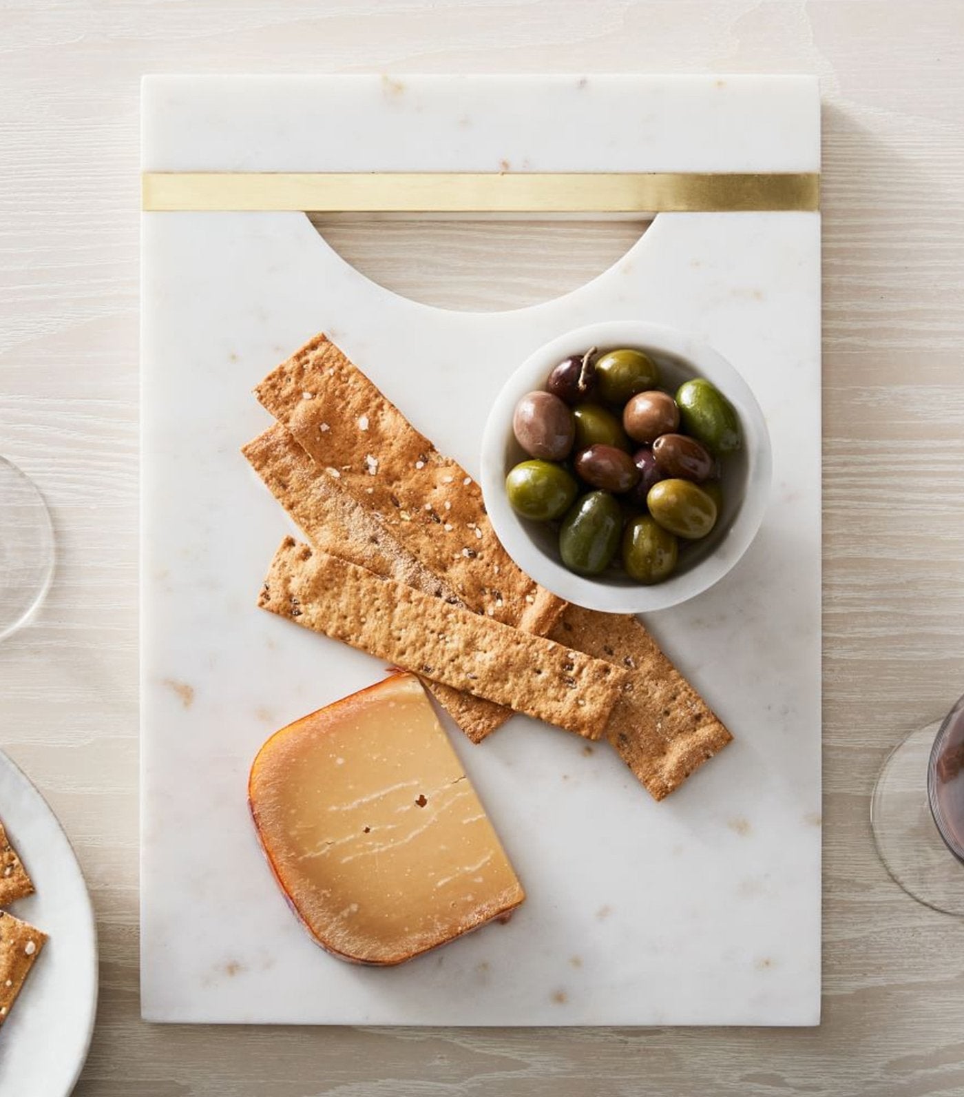  west elm Single Handled Marble Trays