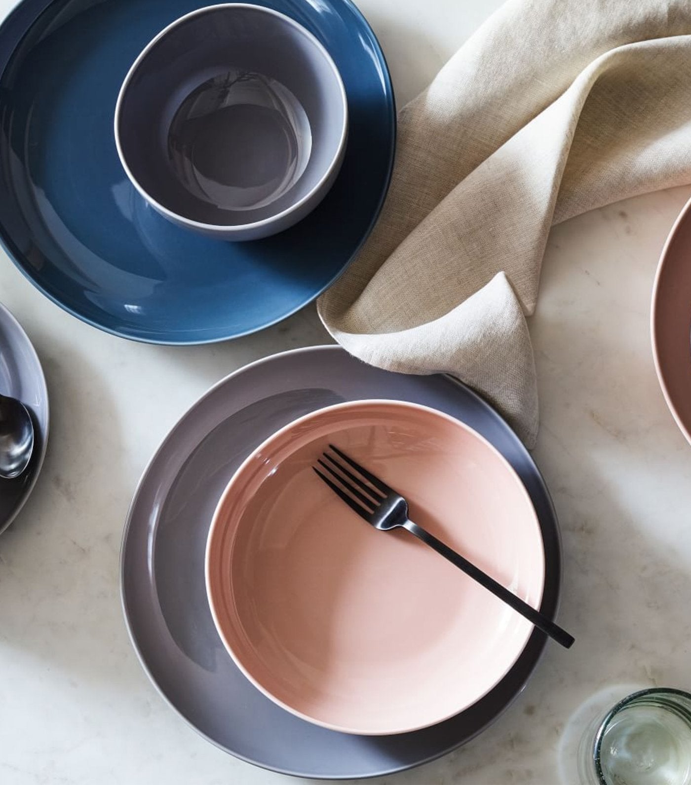 west elm Organic Shaped Dinnerware Collection - Frost Gray