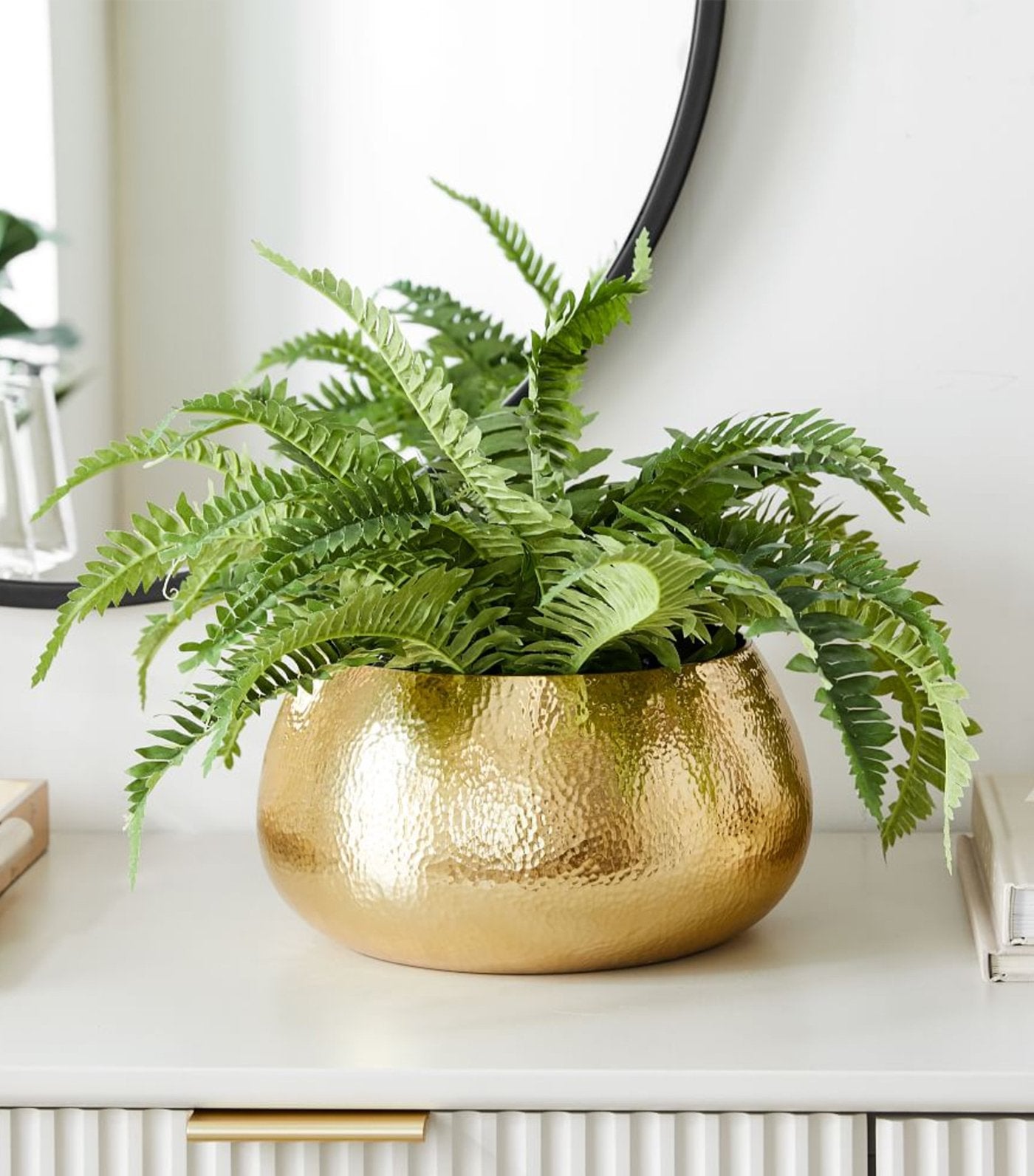 west elm Hammered Metal Planters