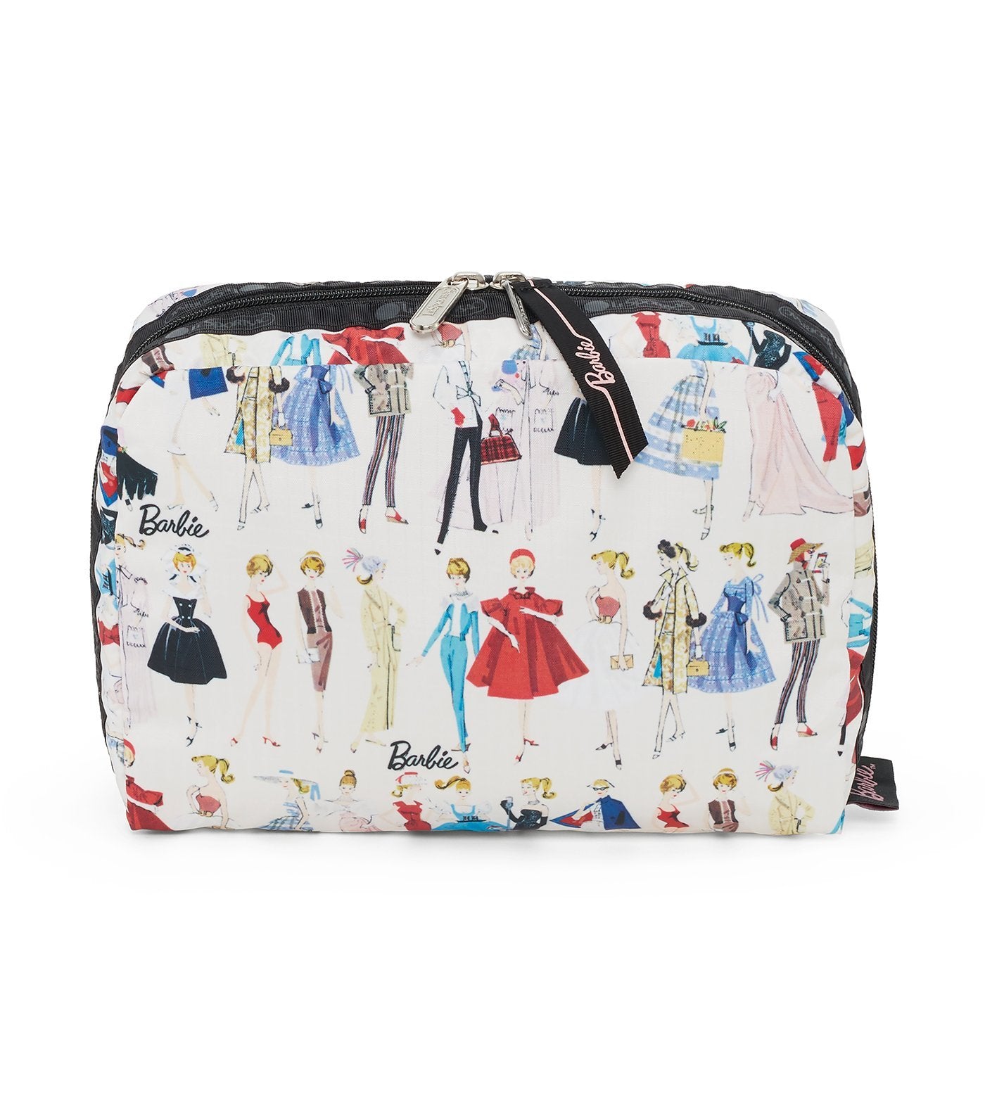 barbie x lesportsac extra large rectangular cosmetic all dolled up