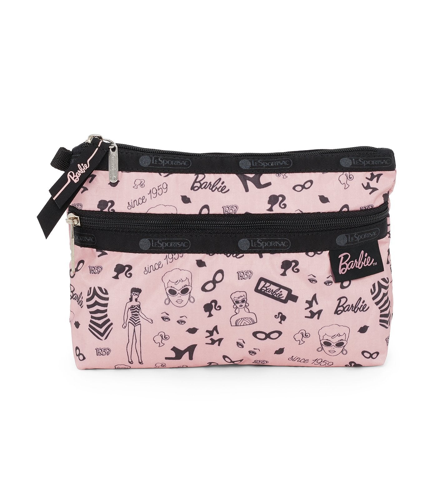 barbie x lesportsac cosmetic clutch barbie life
