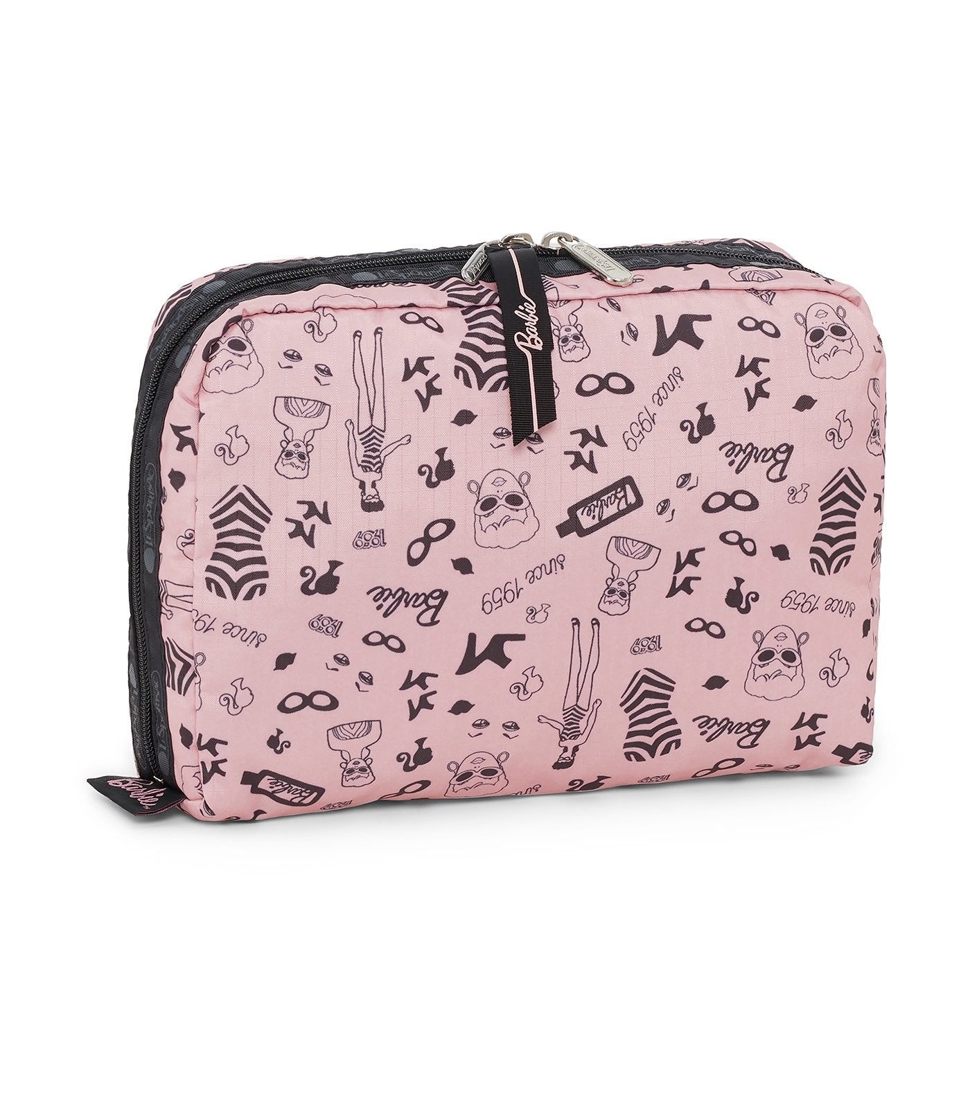 barbie x lesportsac extra large rectangular cosmetic barbie life