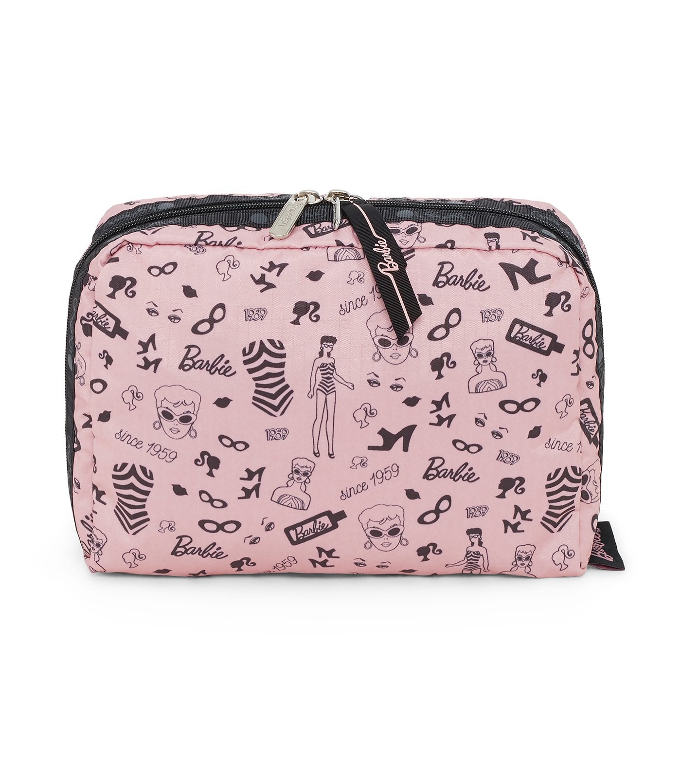 barbie x lesportsac extra large rectangular cosmetic barbie life