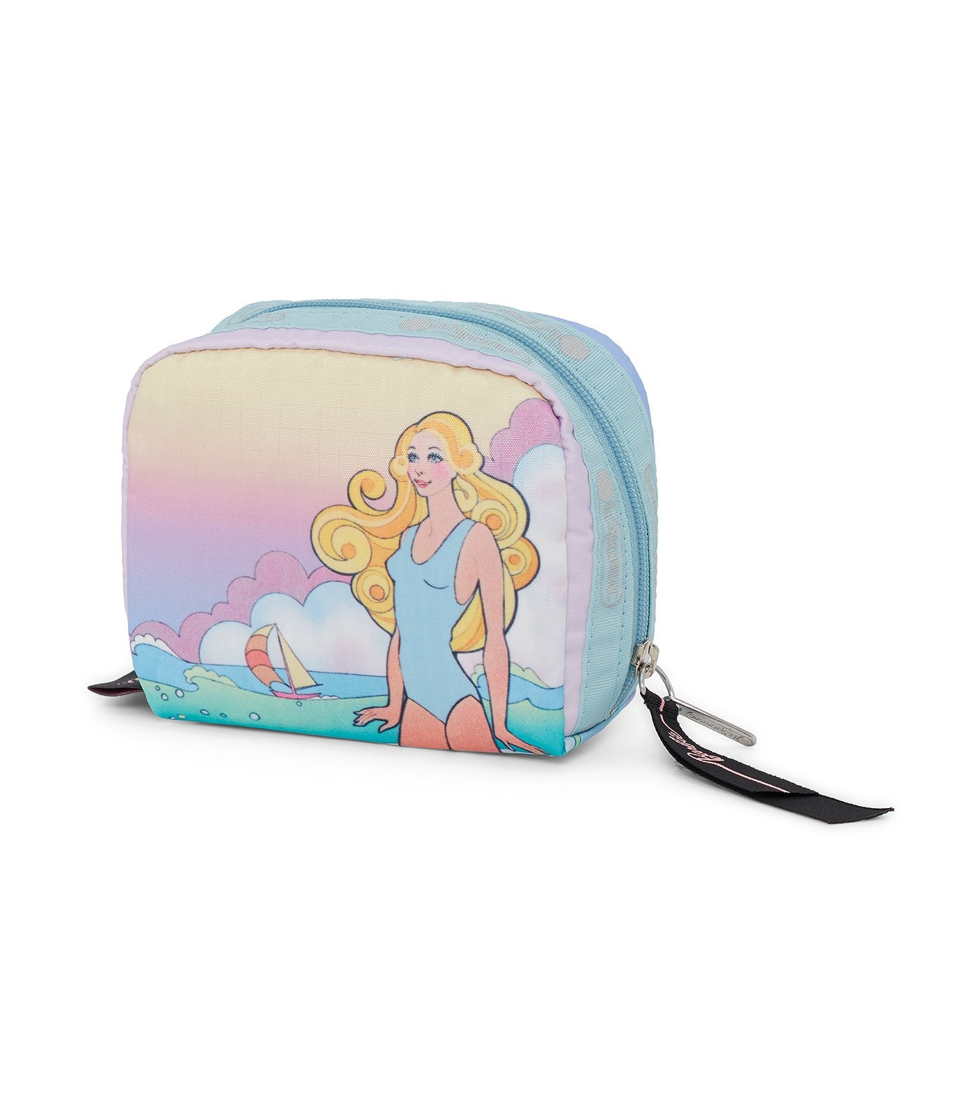 barbie x lesportsac square cosmetic making waves