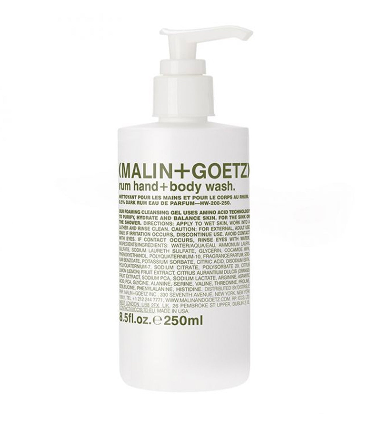 rum hand+body wash