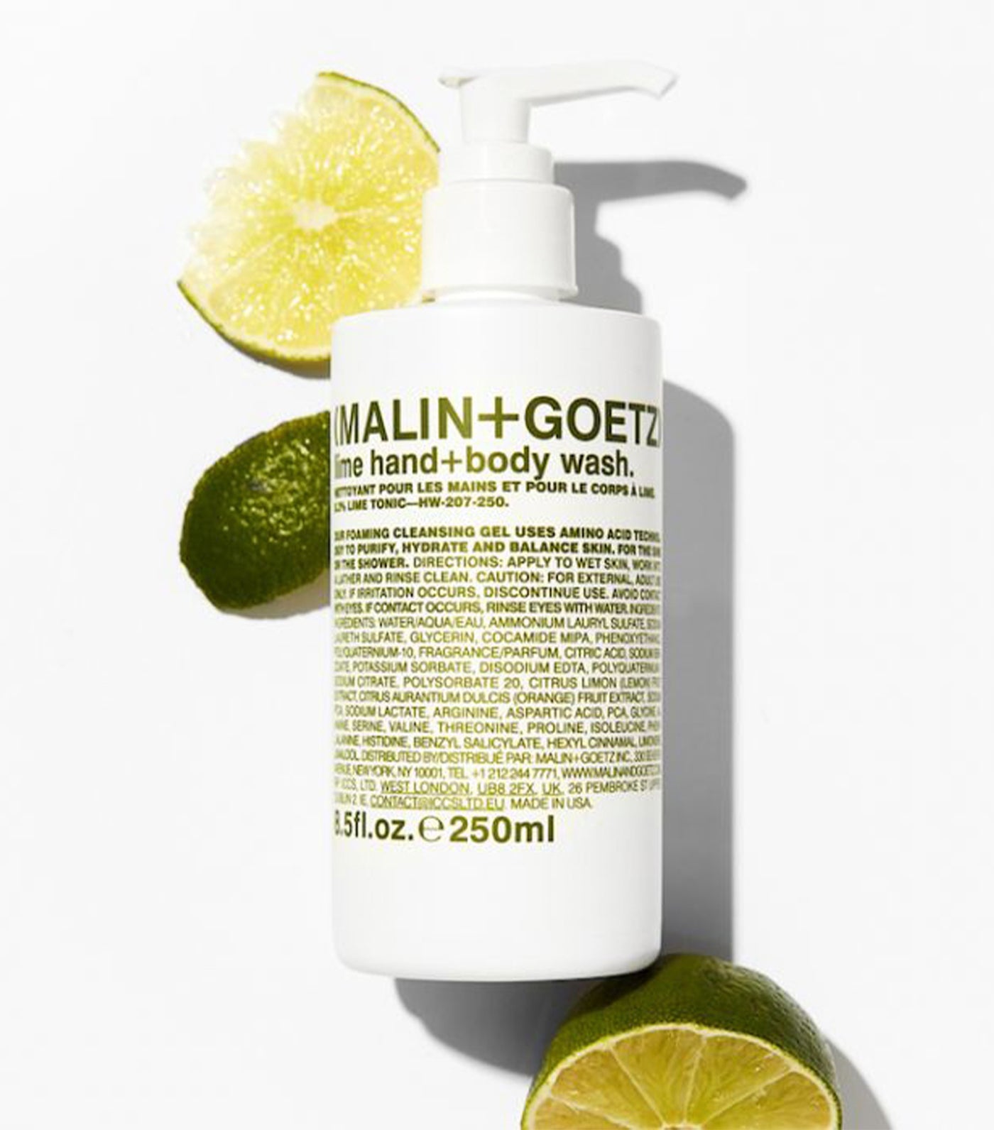 lime hand+body wash