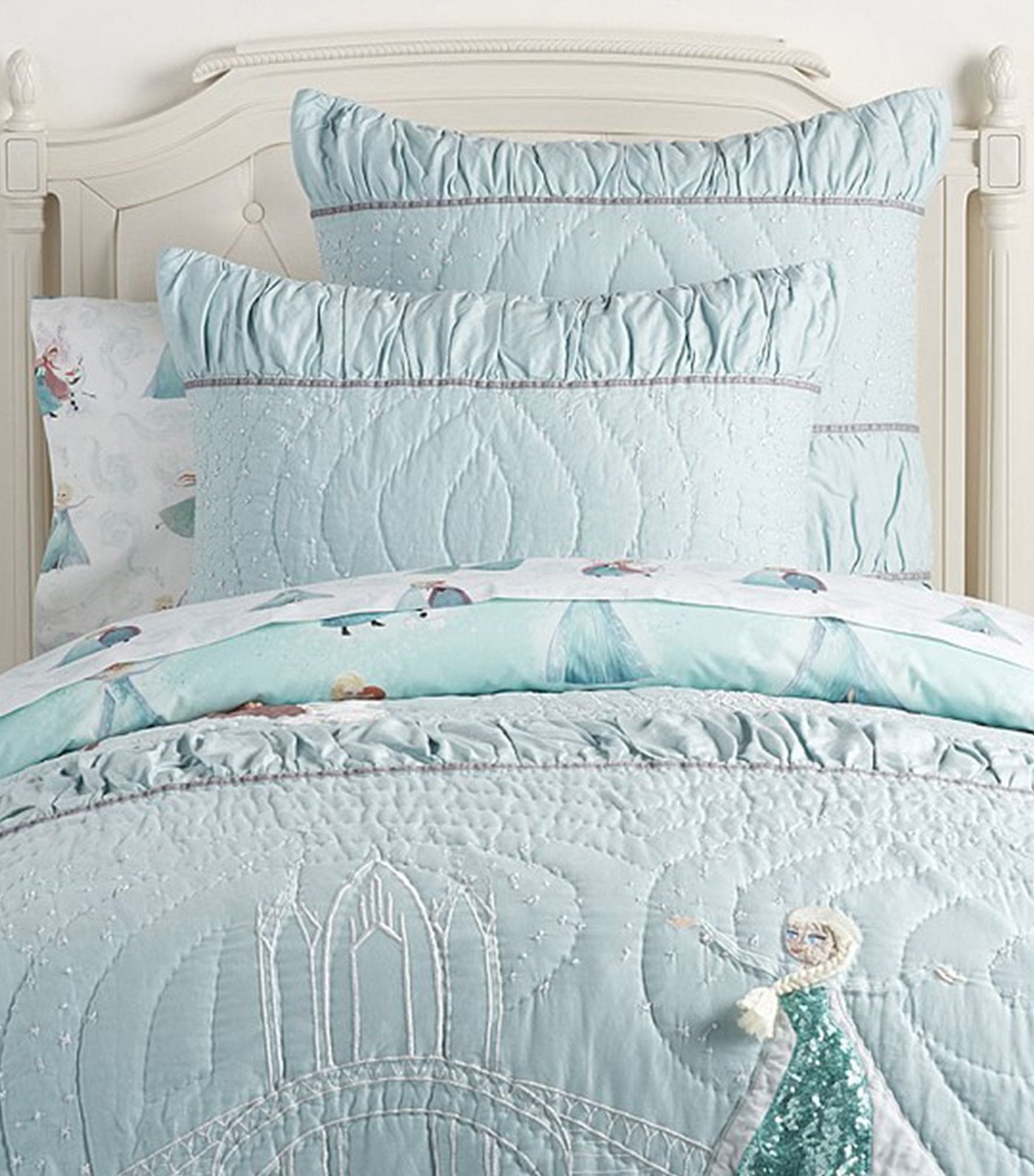pottery barn kids disney frozen quilt