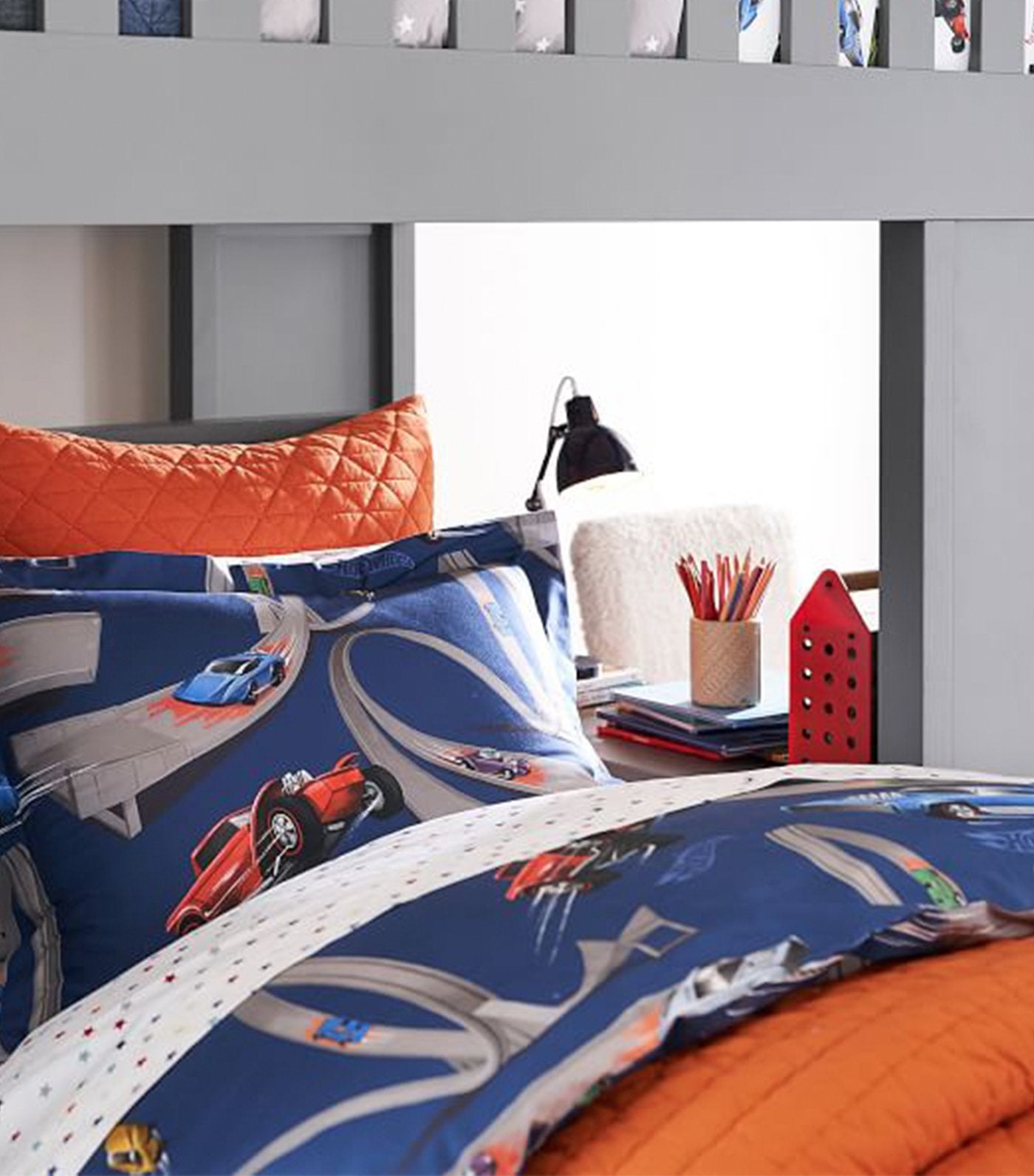 pottery barn kids hot wheels® duvet cover - twin