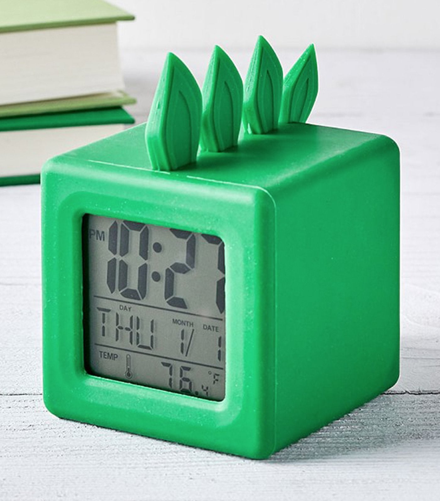 pottery barn kids green light-up unicorn digital clock 