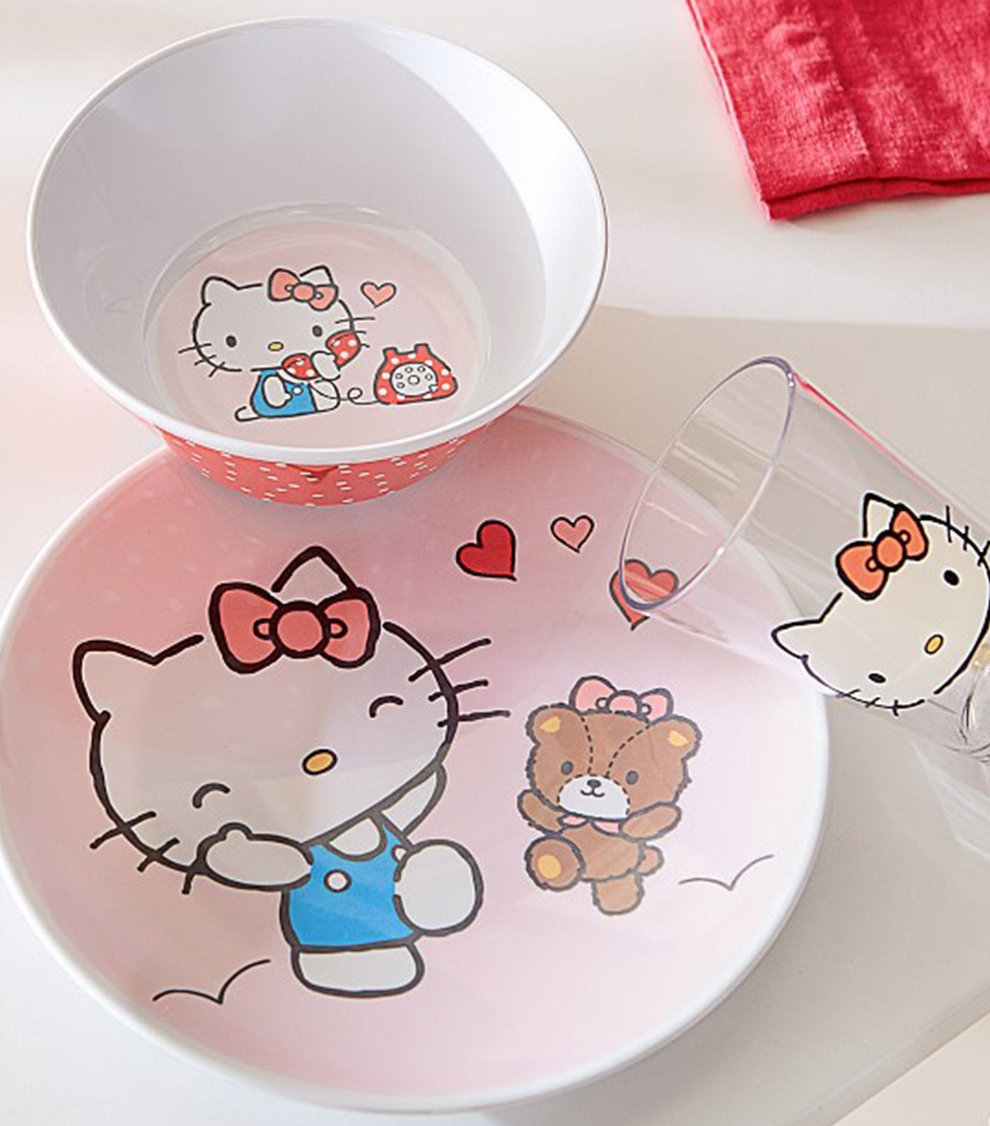 pottery barn kids hello kitty tabletop gift set