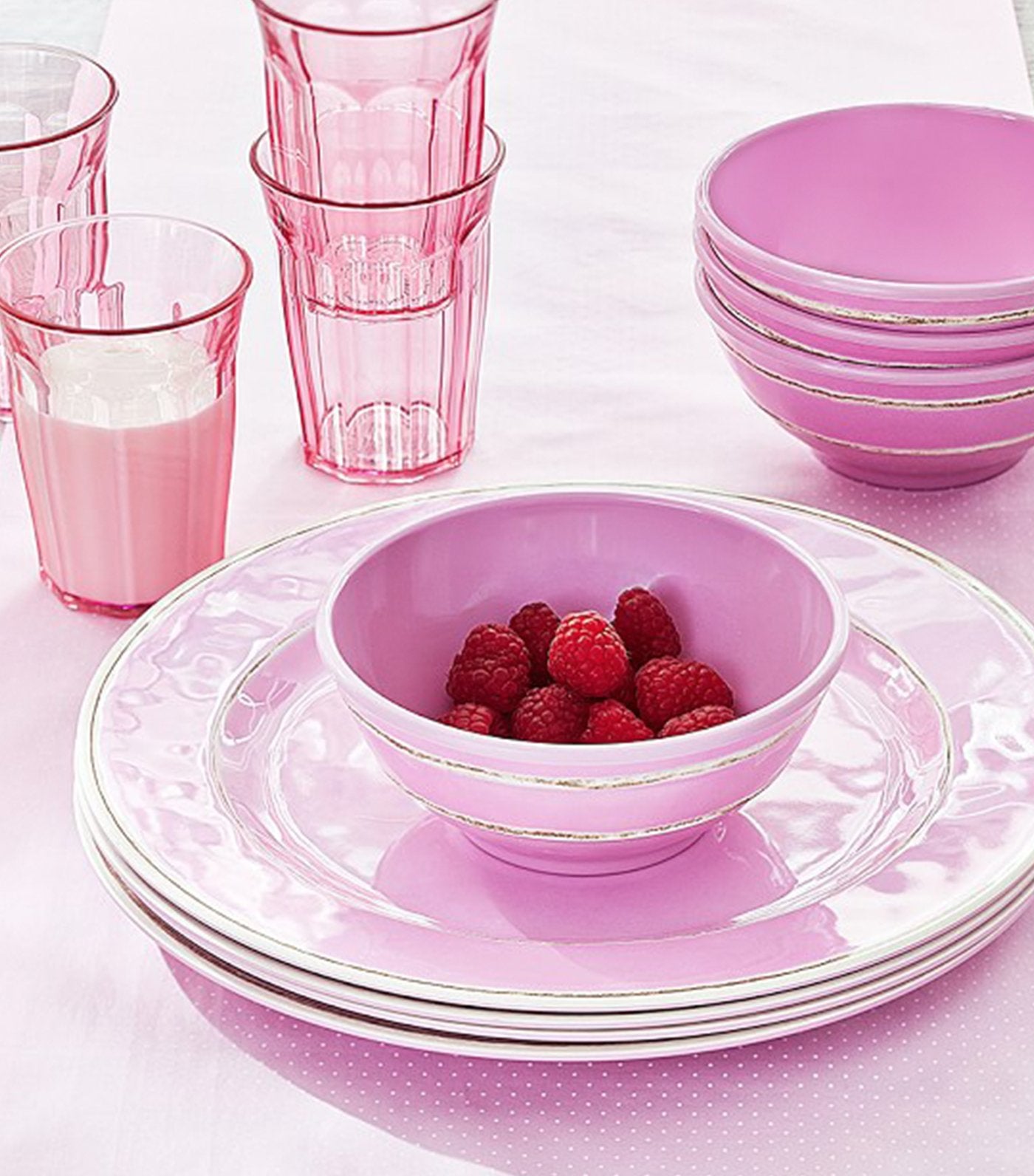 Cambria Tabletop Bowl - Pink