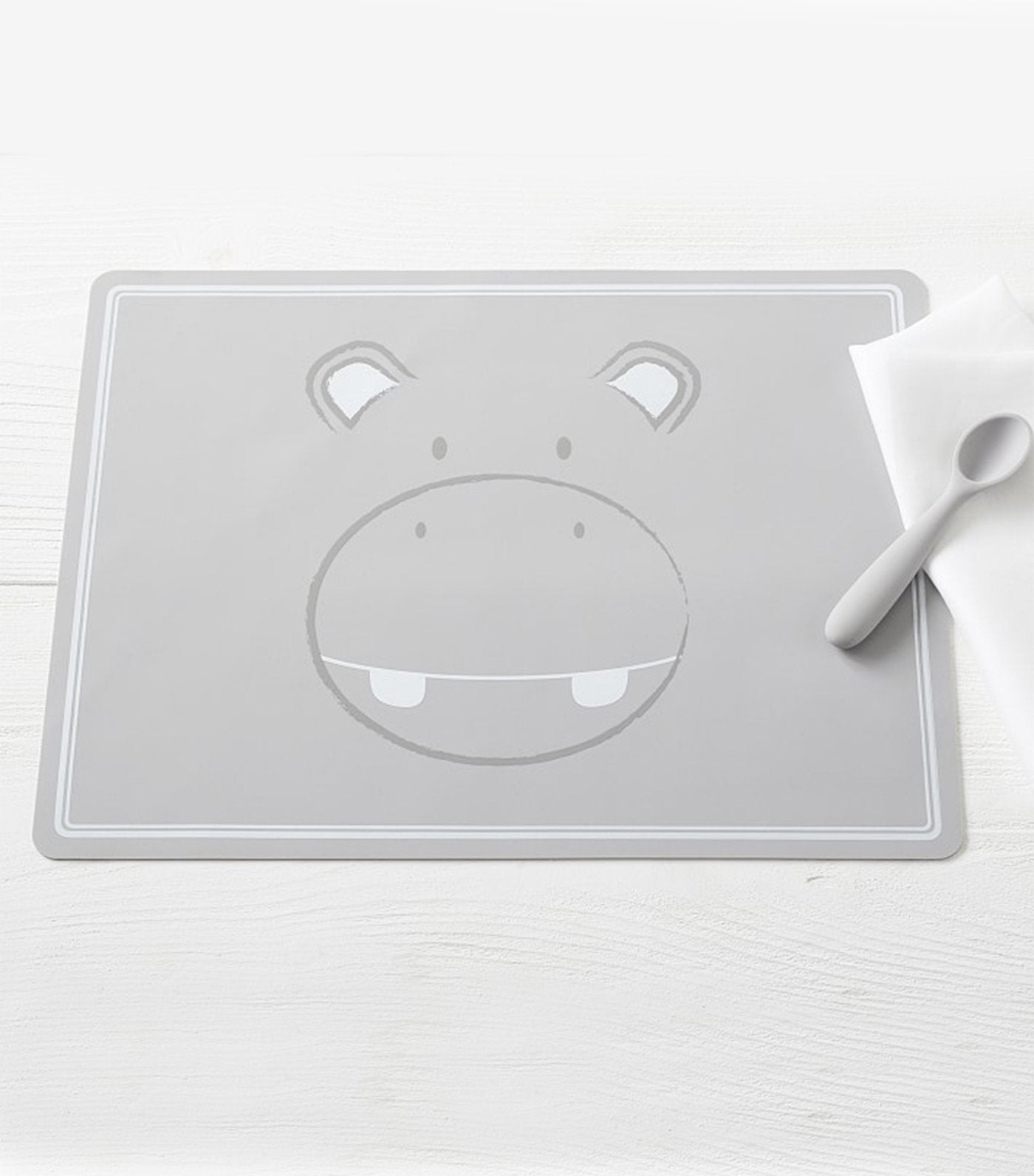 pottery barn kids silicone placemat - hippo