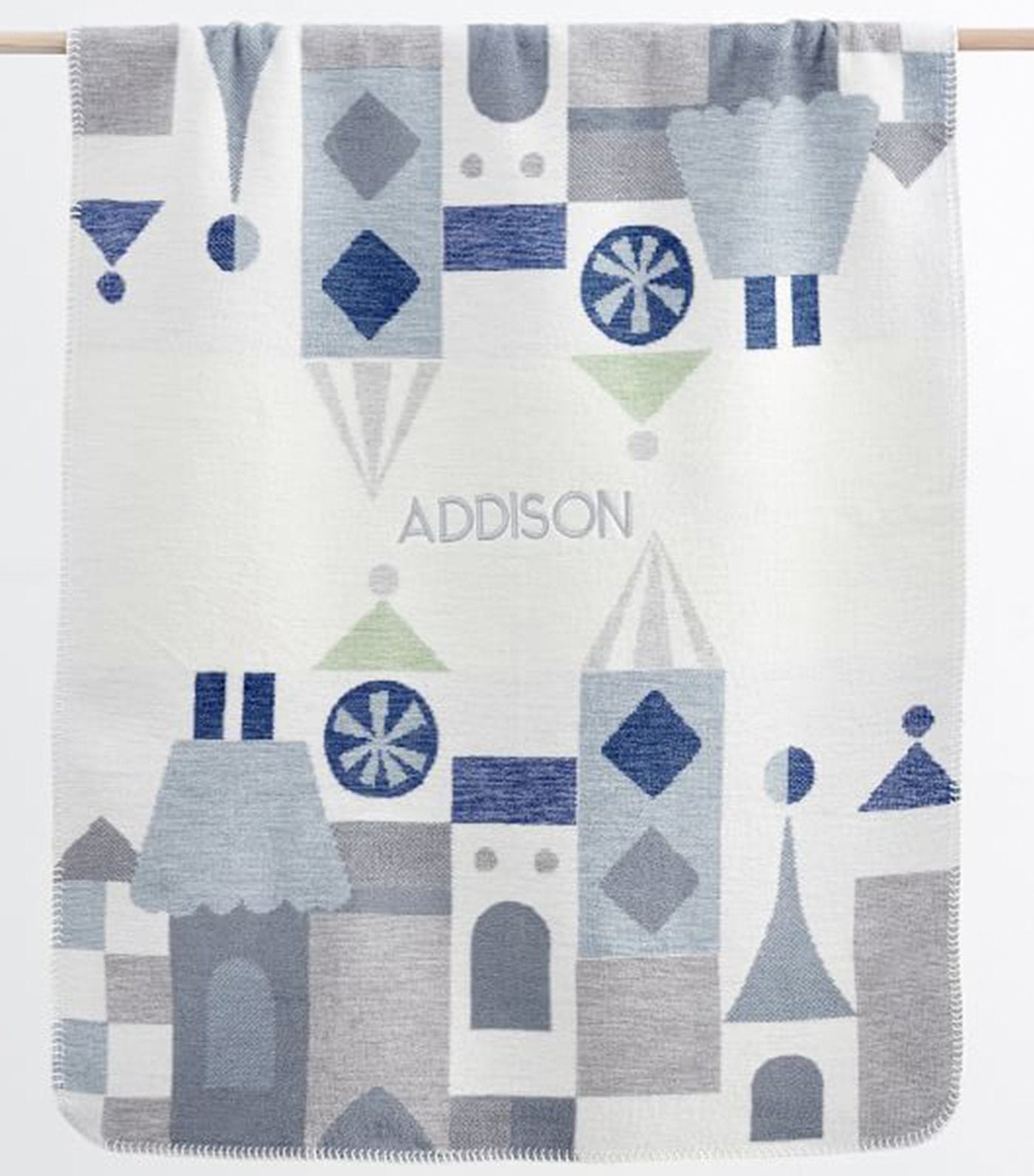 pottery barn kids disney small world baby blanket 