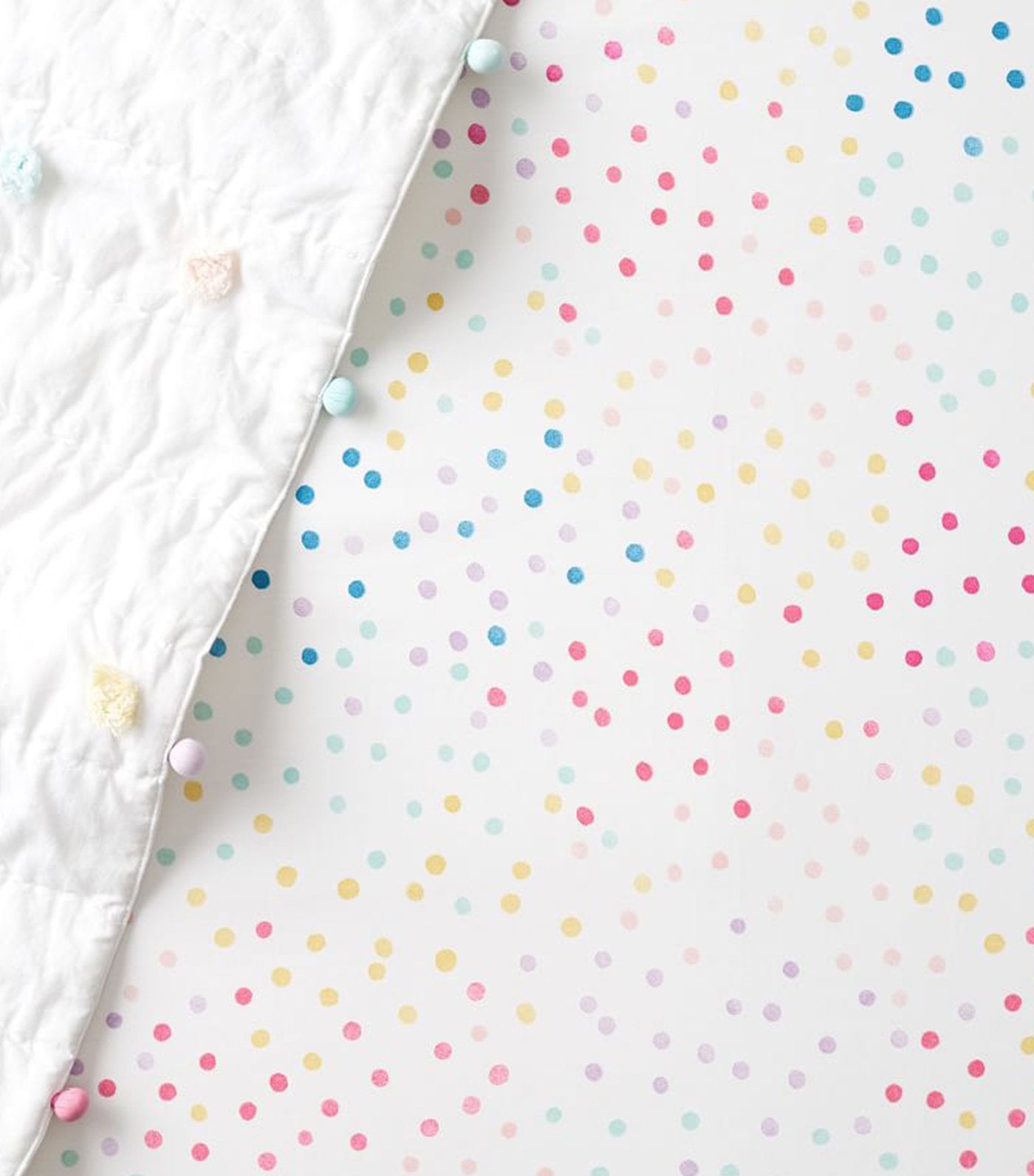 pottery barn kids organic nadia dot fitted crib sheet