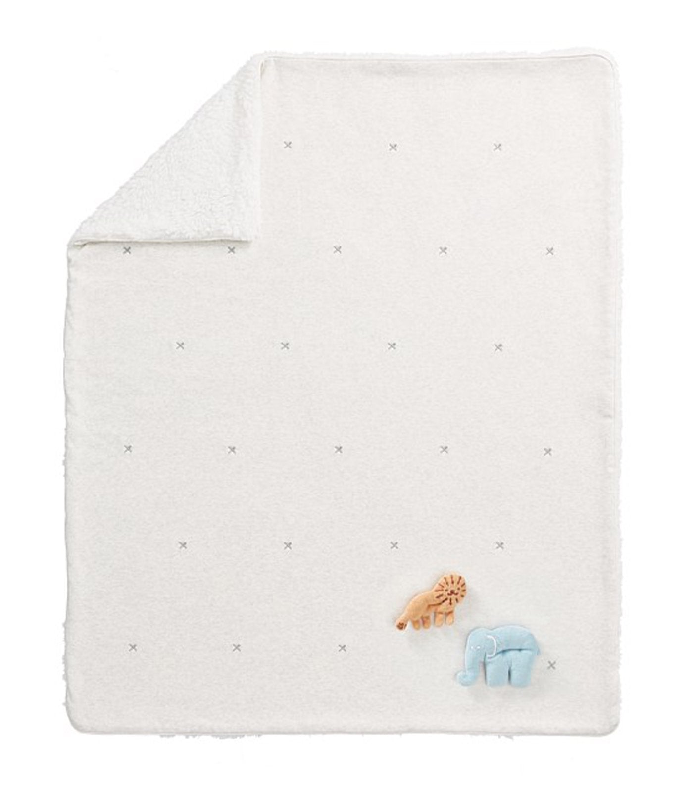 Playtime Sherpa Animal Baby Blanket