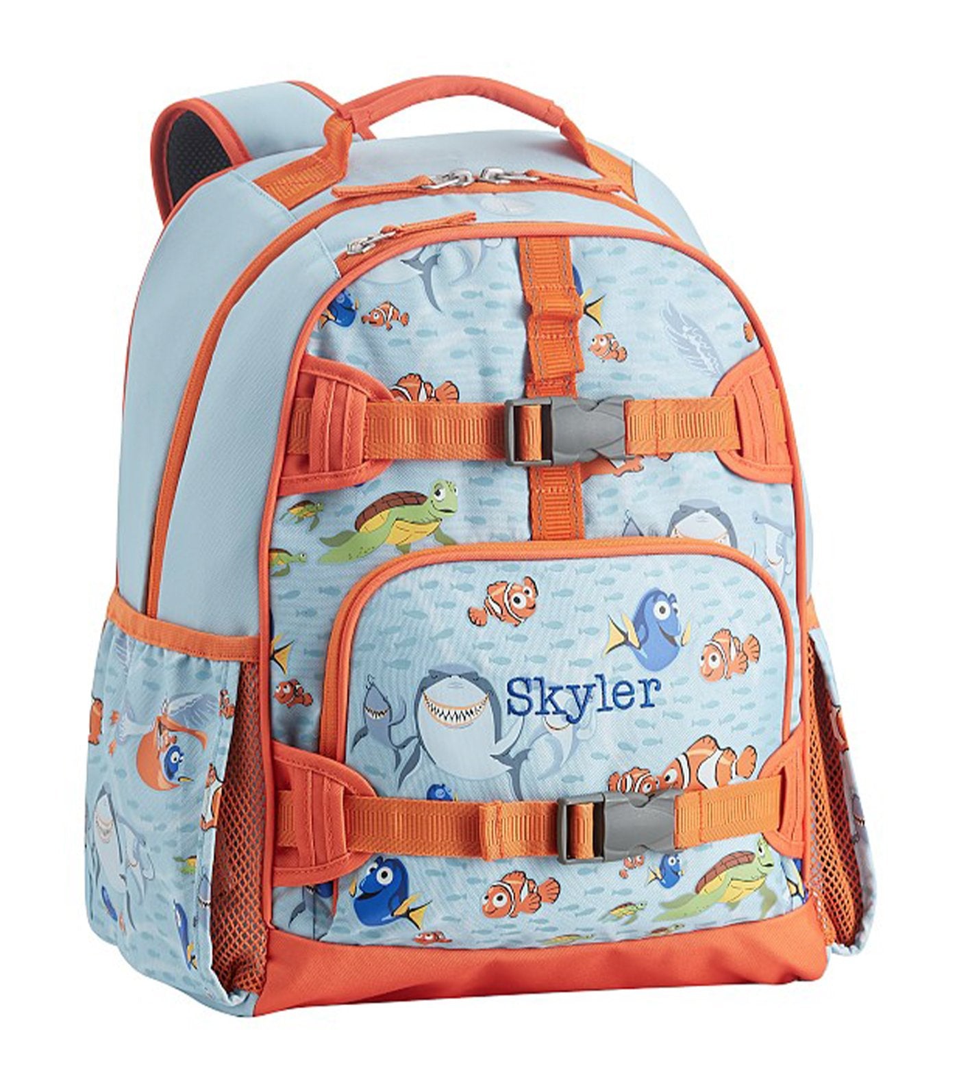 pottery barn kids mackenzie disney and pixar finding nemo glow-in-the-dark backpack - large