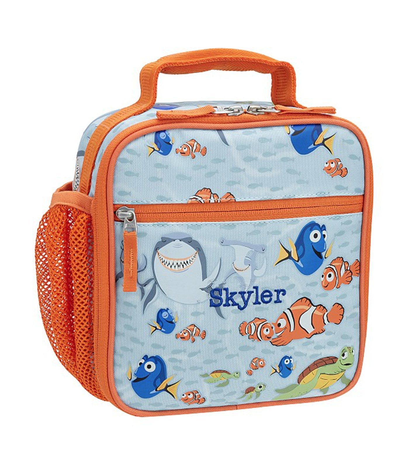 pottery barn kids mackenzie disney and pixar finding nemo glow-in-the-dark classic lunch bag