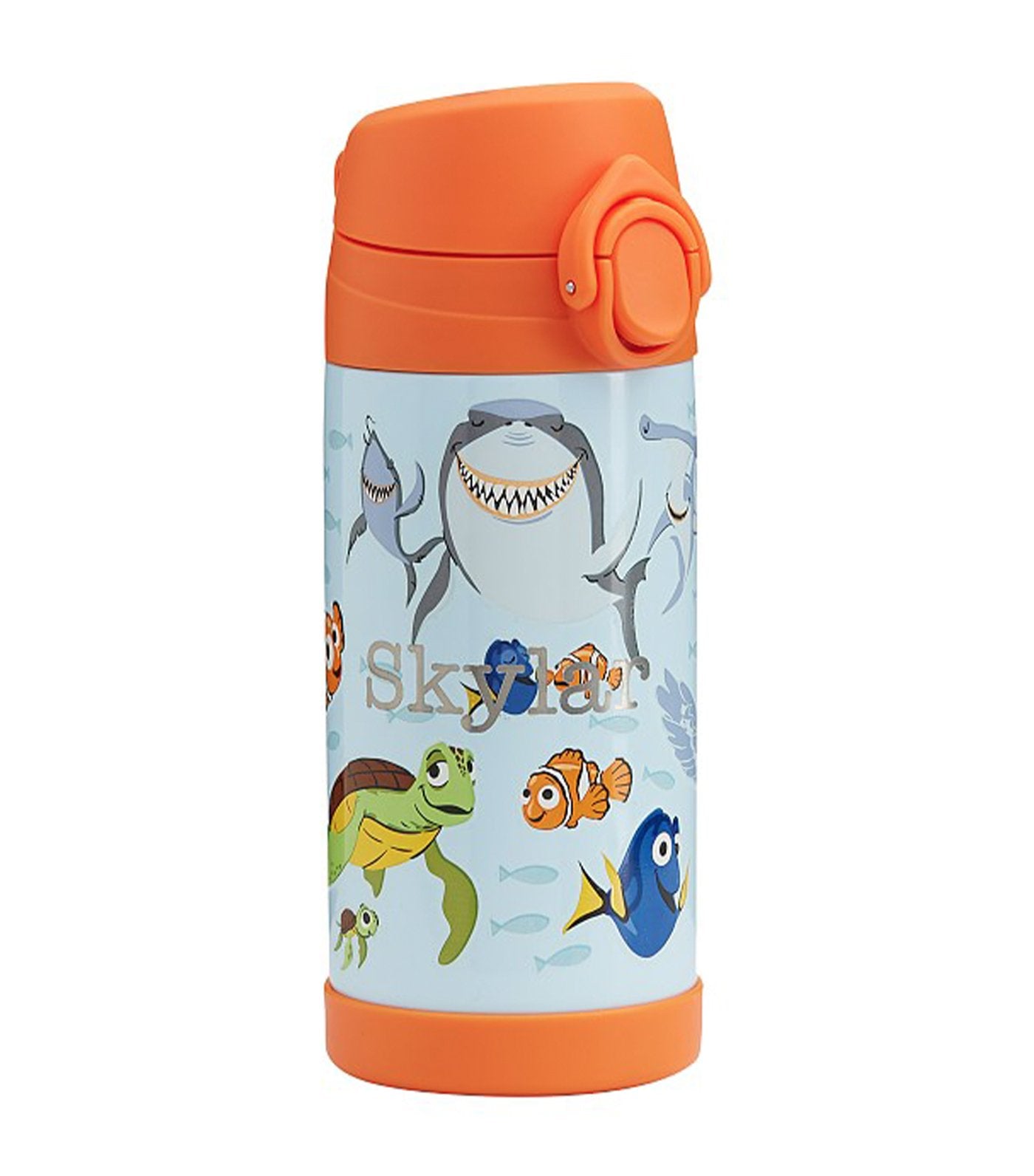 pottery barn kids mackenzie disney and pixar finding nemo glow-in-the-dark regular water bottle