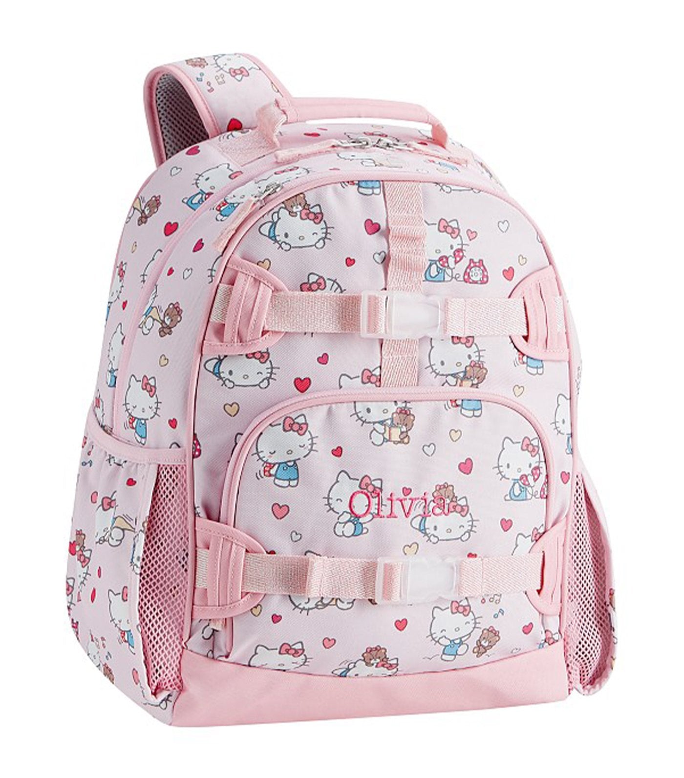 pottery barn kids mackenzie hello kitty hearts backpack large